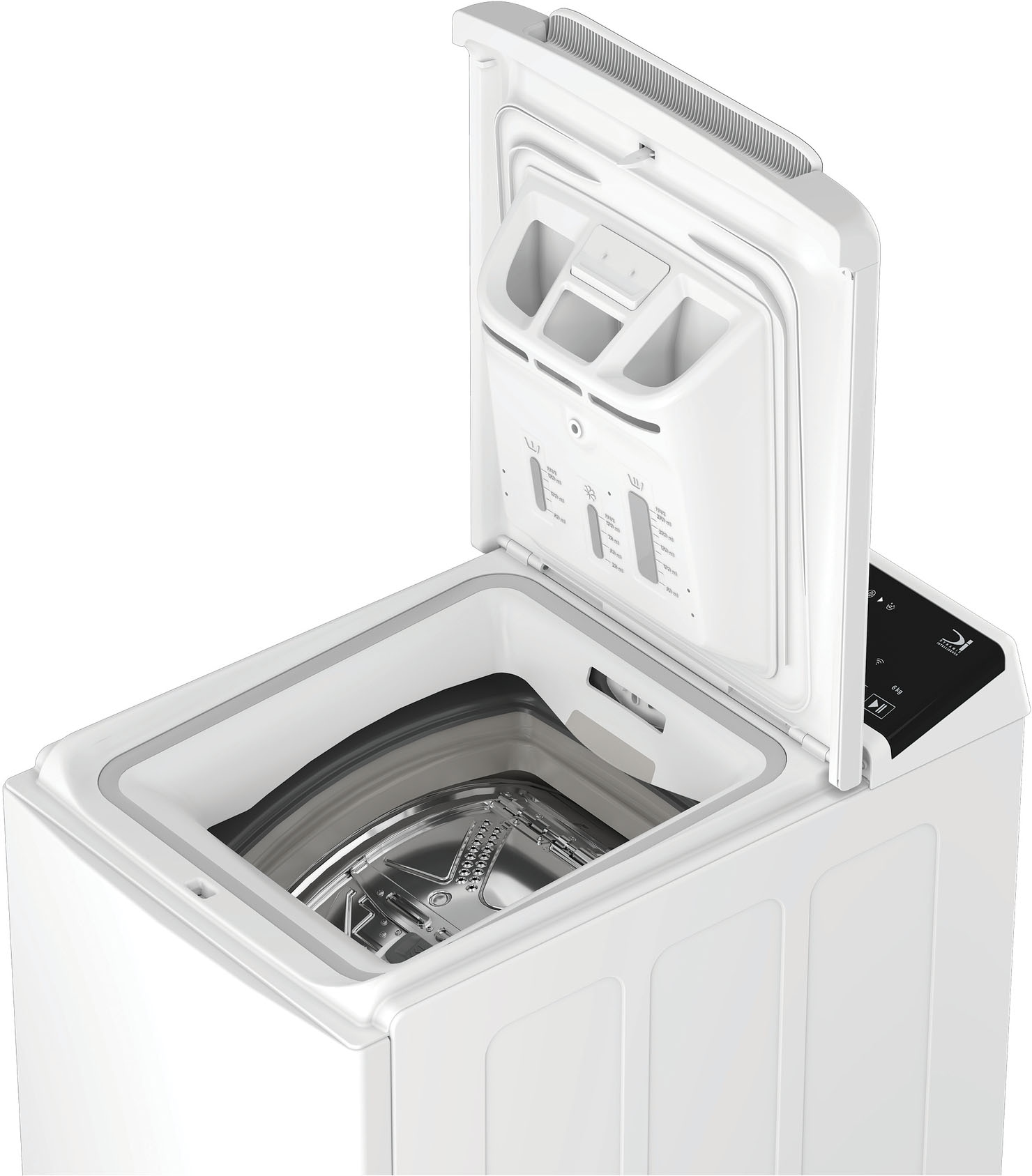 BAUKNECHT Waschmaschine Toplader »TBK Super Eco 6A BW« 6 kg 1200 U/min HomeWhiz – smarte Vernetzung für mehr Komfort