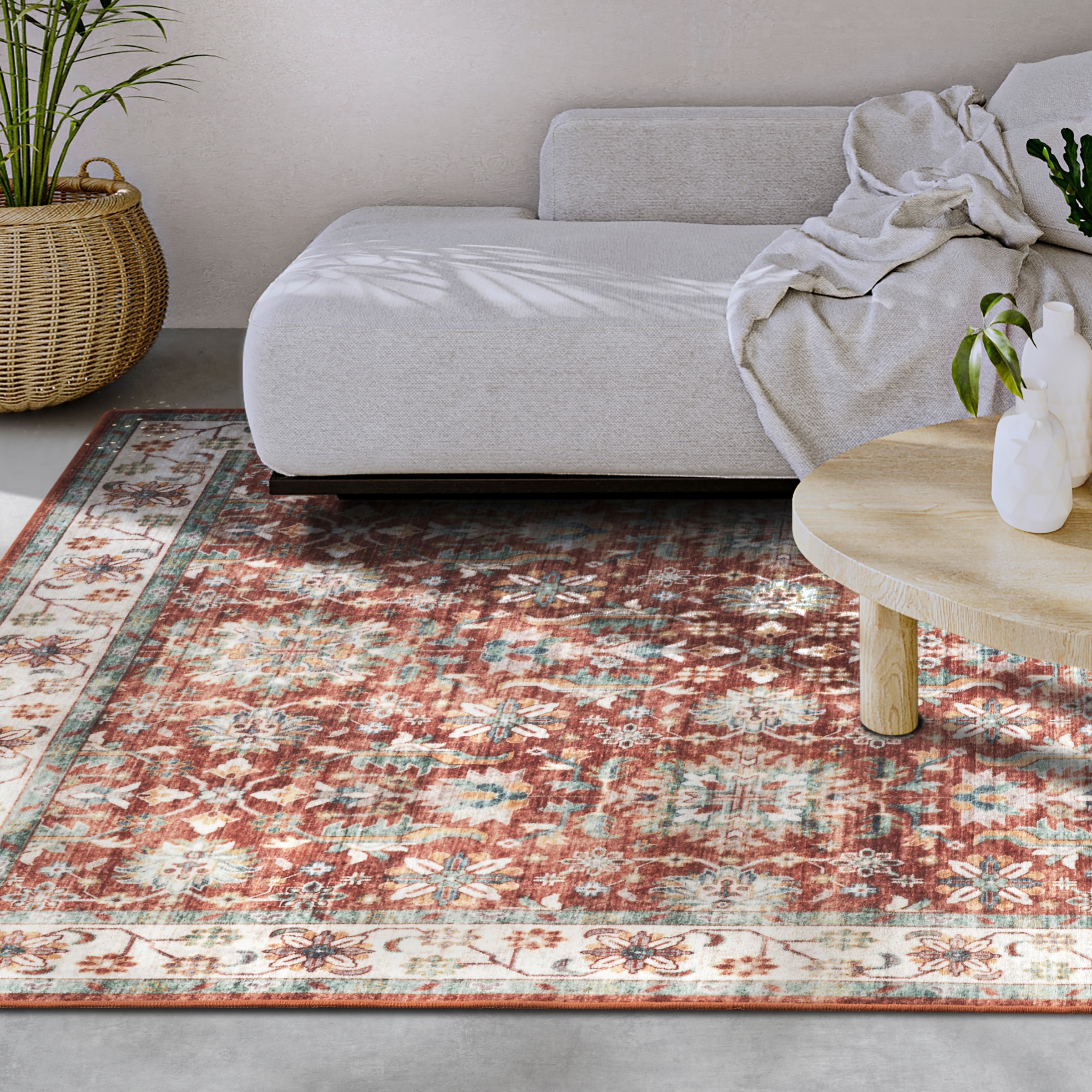 ELLE DECORATION Teppich "Saveh" rechteckig 5 mm Höhe Kurzflor, Anti Rutsch, günstig online kaufen