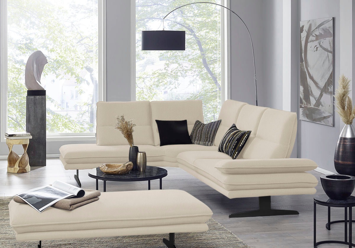 W.SCHILLIG Ecksofa "broadway, Designsofa, mit tollem Sitzkomfort, L-Form" S günstig online kaufen
