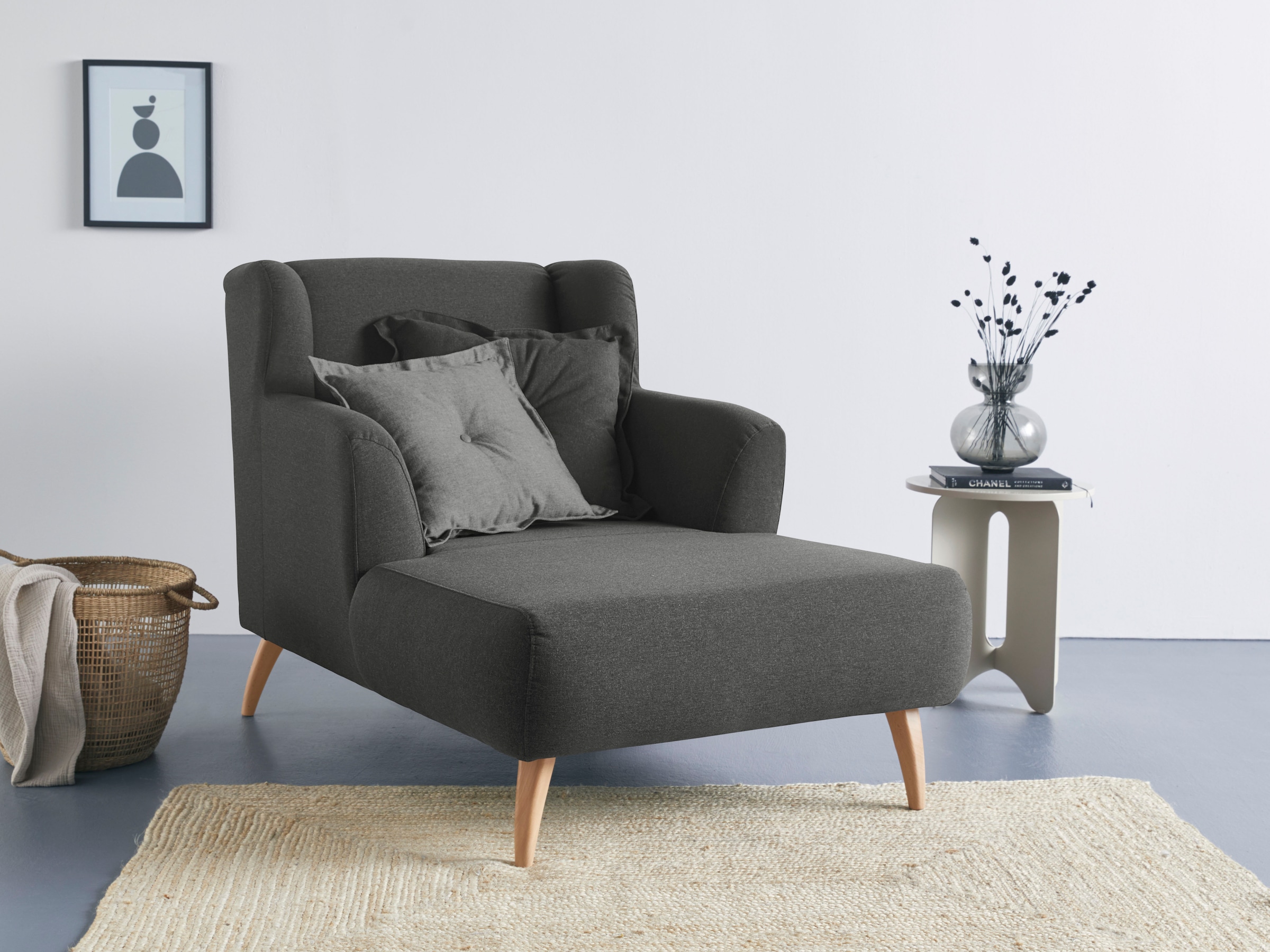 Home affaire Loveseat »Baggio Kuschel Mega Lounge Big Sessel« günstig online kaufen