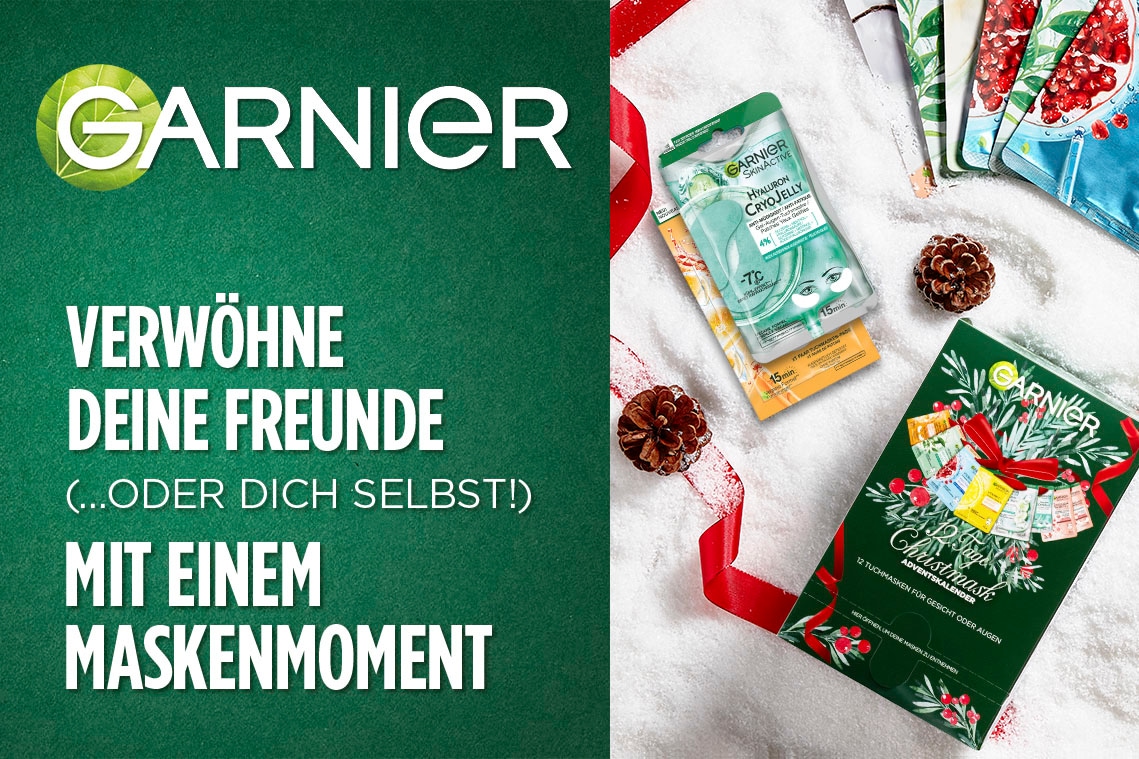 GARNIER Adventskalender »Garnier Tuchmasken Adventskalender«, für Erwachsene