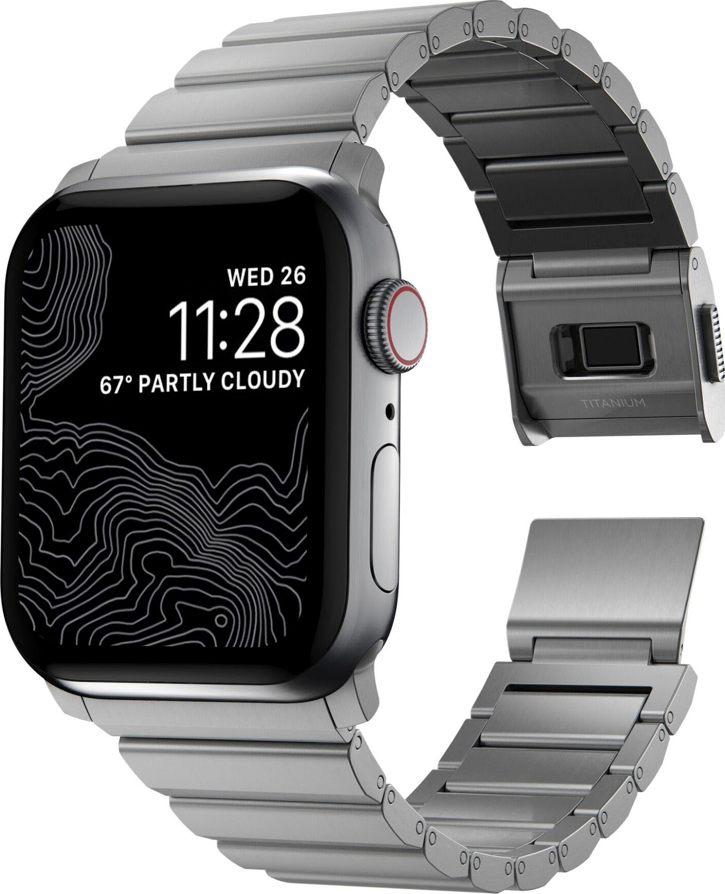 Nomad Smartwatch-Armband »Strap Titanium V2 42/44/45/49mm«