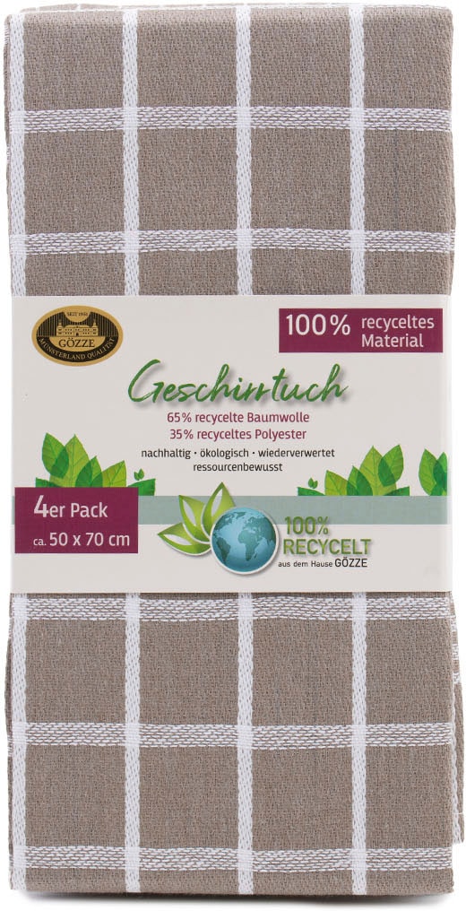 Gözze Geschirrtuch »Geschirrtücher, Des. 60056« aus 100% recycelten Materialien