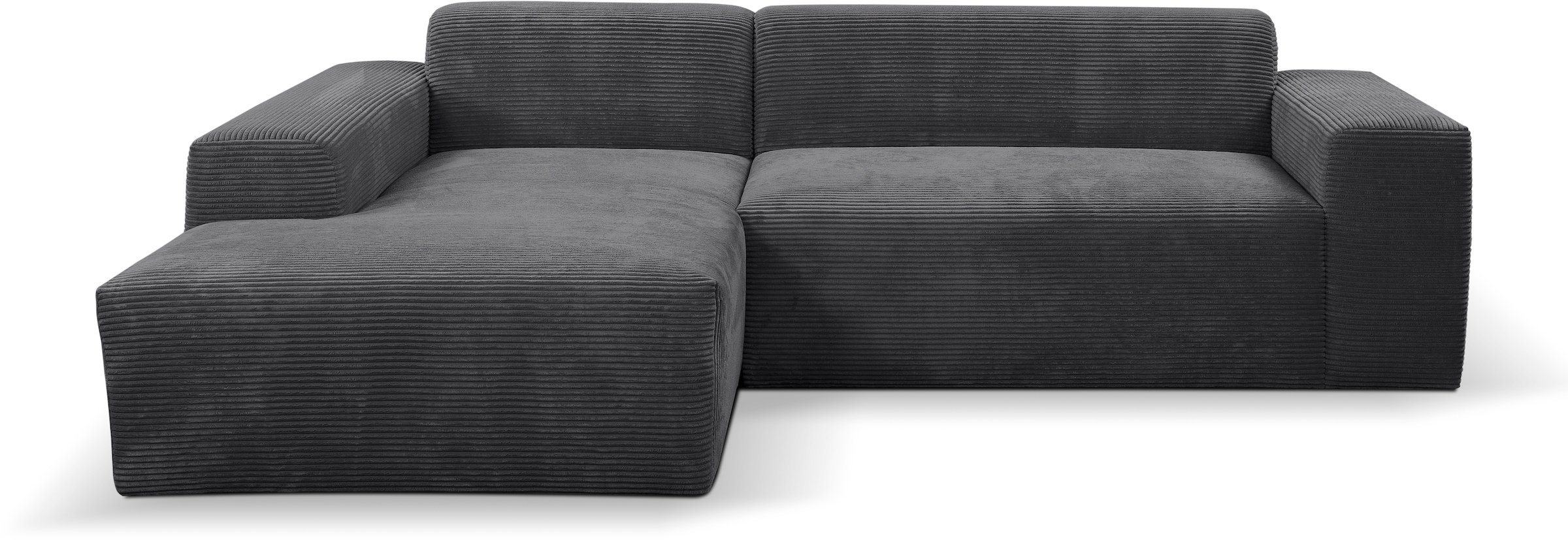 WERK2 Ecksofa »Zeus-L modern & zeitlos, Breite 253 cm, bequemes Sofa« Curvy günstig online kaufen