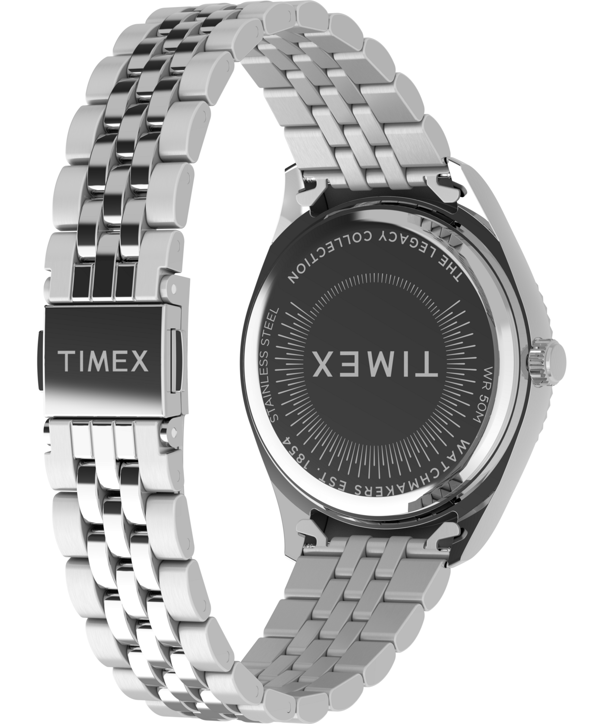 Timex Quarzuhr »LEGACY« Armbanduhr, Damenuhr, Edelstahlarmband, Leuchtzeiger