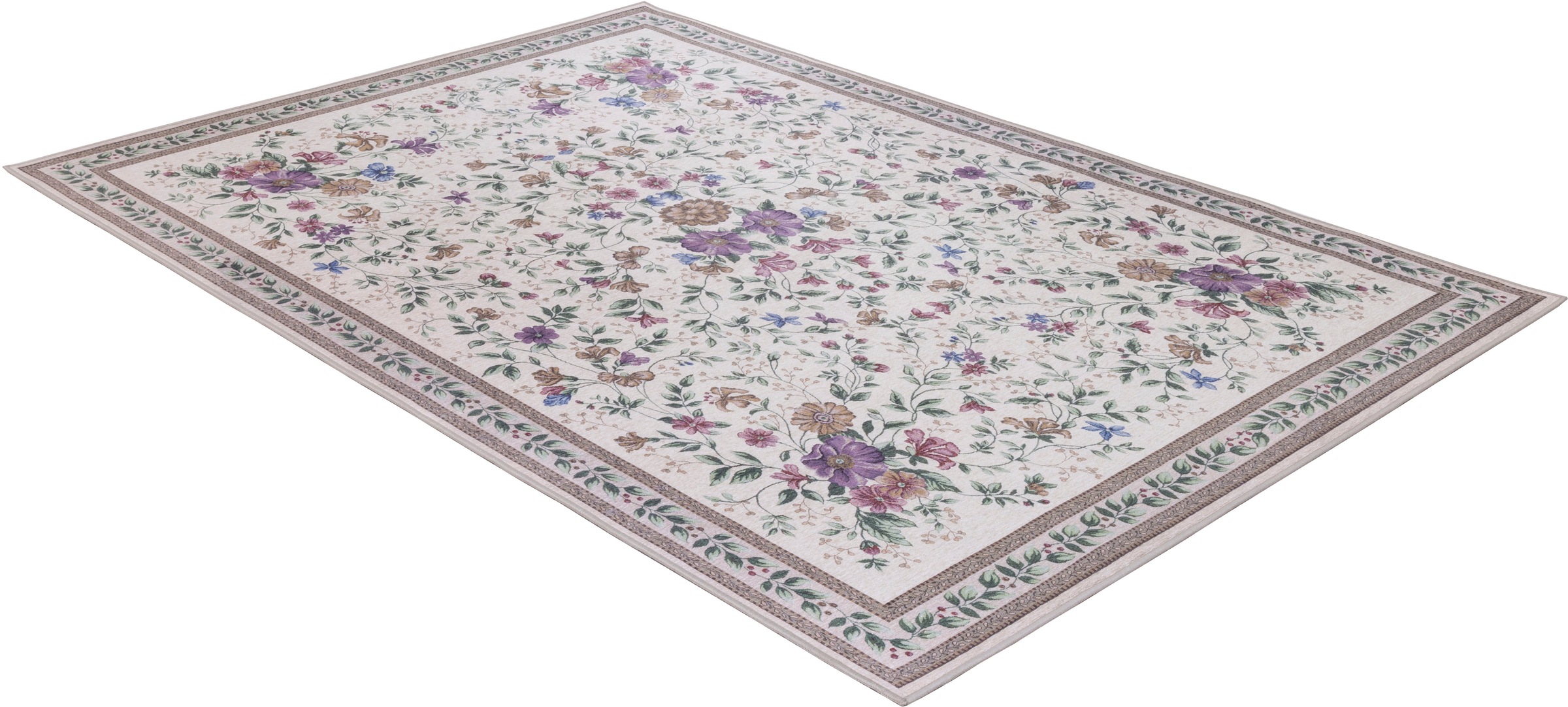 Gino Falcone Orientteppich »Viola GF045«, rechteckig, 3 mm Höhe, in Pastell günstig online kaufen