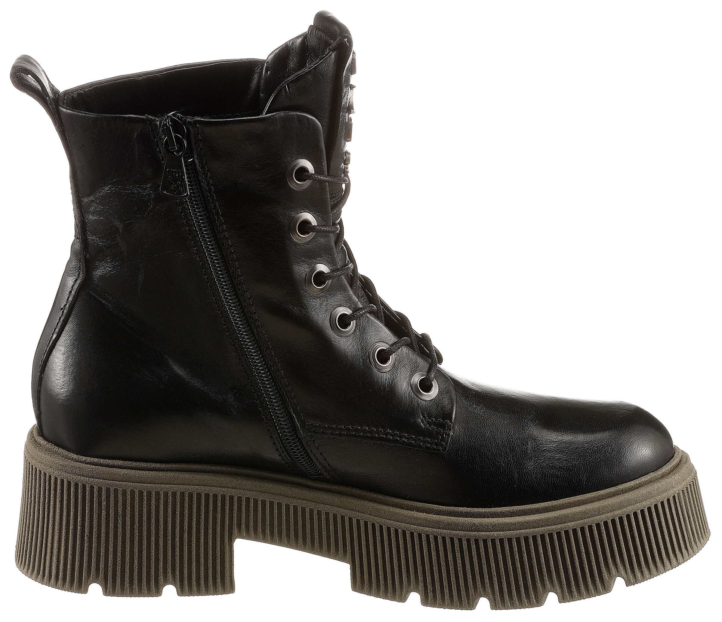 Mjus Schnürstiefelette »BOMBACOLOR«