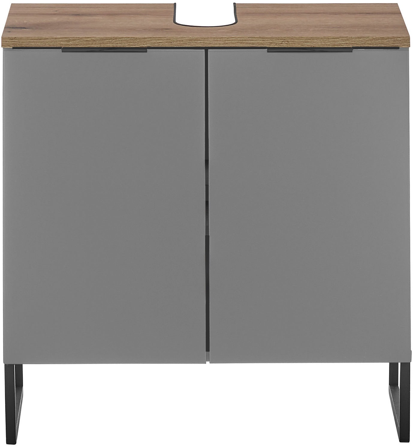 BASIC by Balculina Waschbeckenunterschrank »Denver Waschbeckenunterschrank, Badezimmerschrank 60x60x35«, (1 St.), Breite 60 cm, Tür L/R montierbar, Softclose