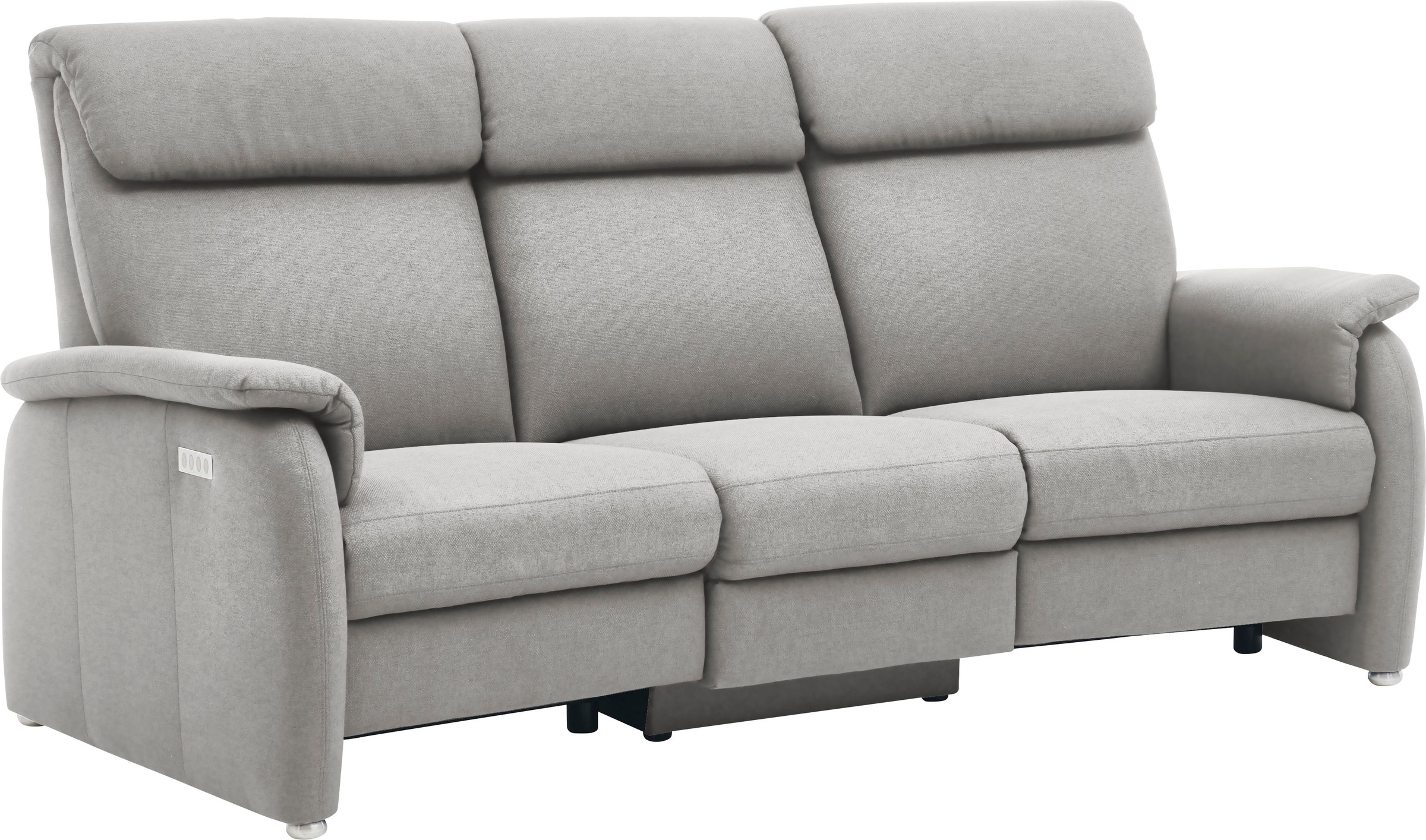 Home affaire 3-Sitzer »Turin mit Steckdose und USB-Port auch in Easy care-Bezug«, 2 x vollmotorische Relaxfunktion, herunterklappbarer Tisch