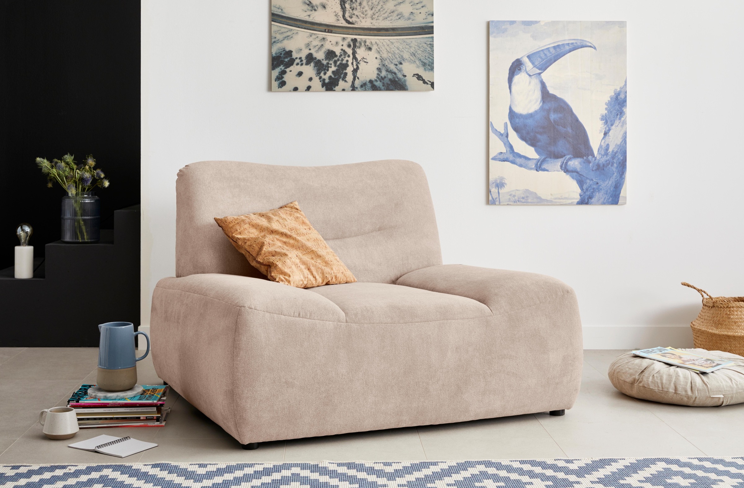 DOMO collection Sessel »Cesena modern, elegante flache Armlehnen, komfortab günstig online kaufen