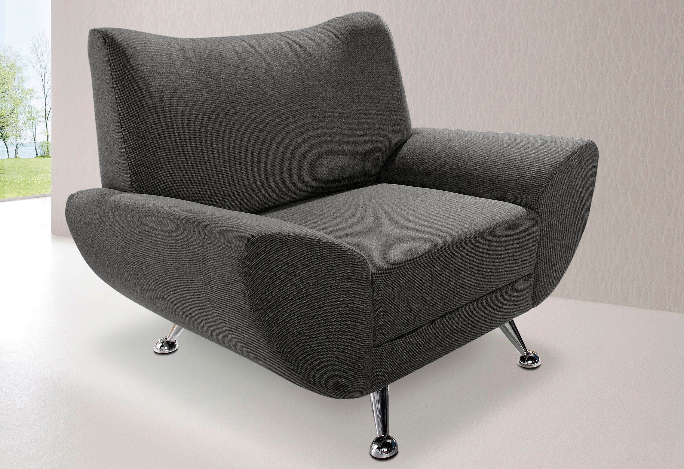 Home affaire Sessel »Saltare elegant und komfortabel, toller Designfuß« günstig online kaufen