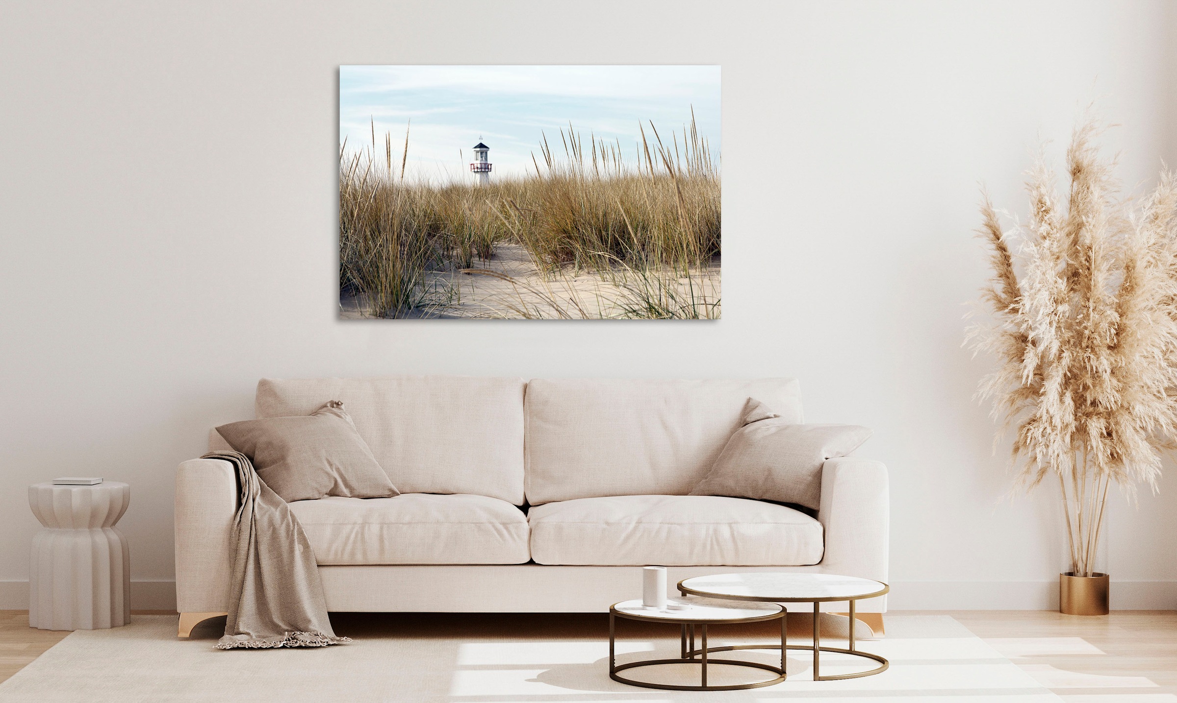 queence Acrylglasbild »Erasmus«, Strand-Himmel-Düne-Deutschland-Gräser-Meer günstig online kaufen