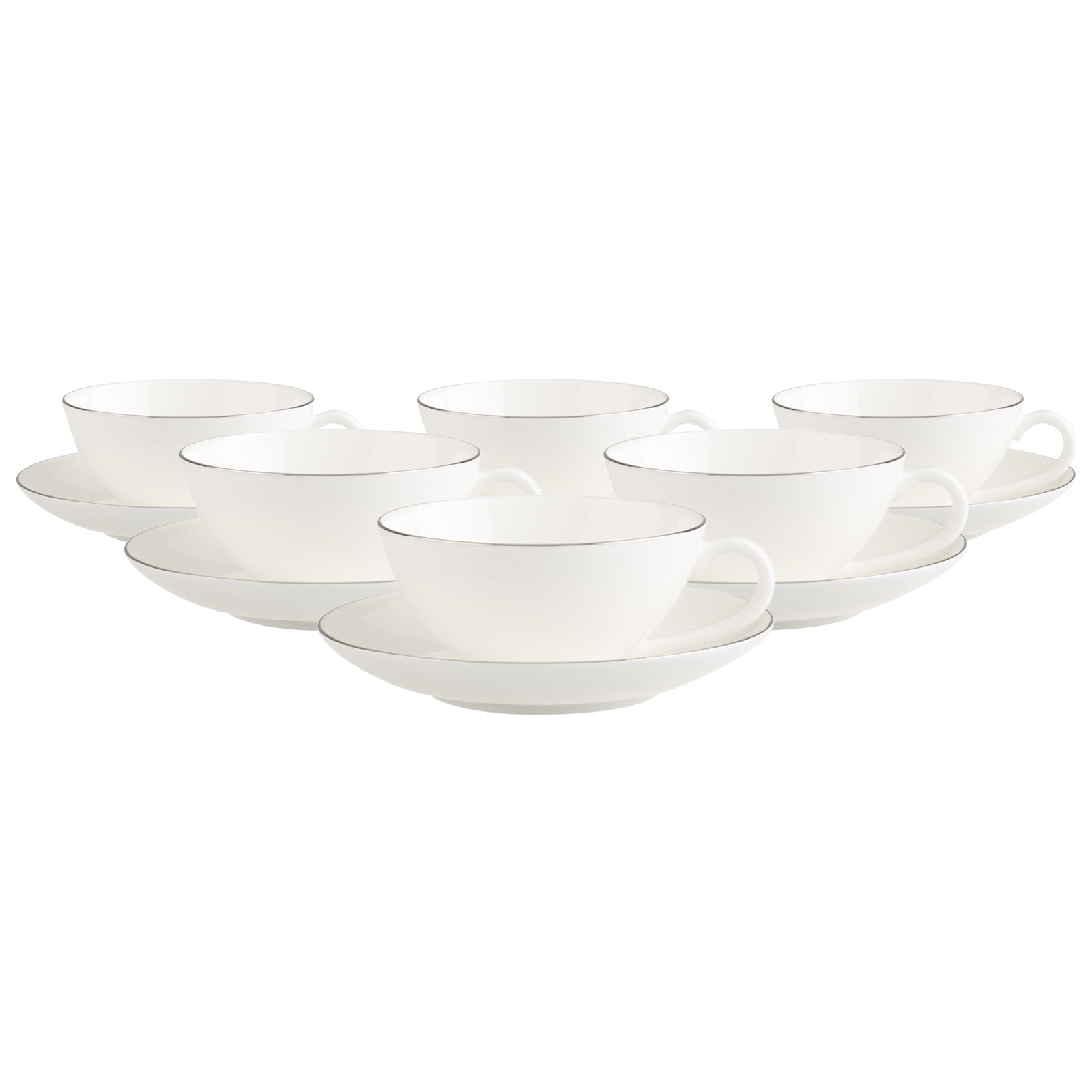 Villeroy & Boch Tasse »Teetassen mit Untertassen Anmut Platinum No.1 140 ml günstig online kaufen