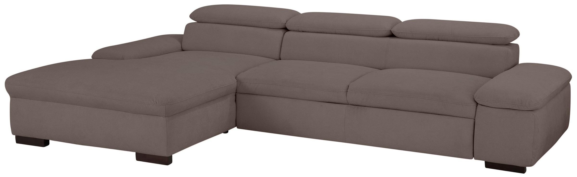 Home affaire Ecksofa »Alberto L-Form«, mit Kopfteilverstellung, wahlweise mit Bettfunktion