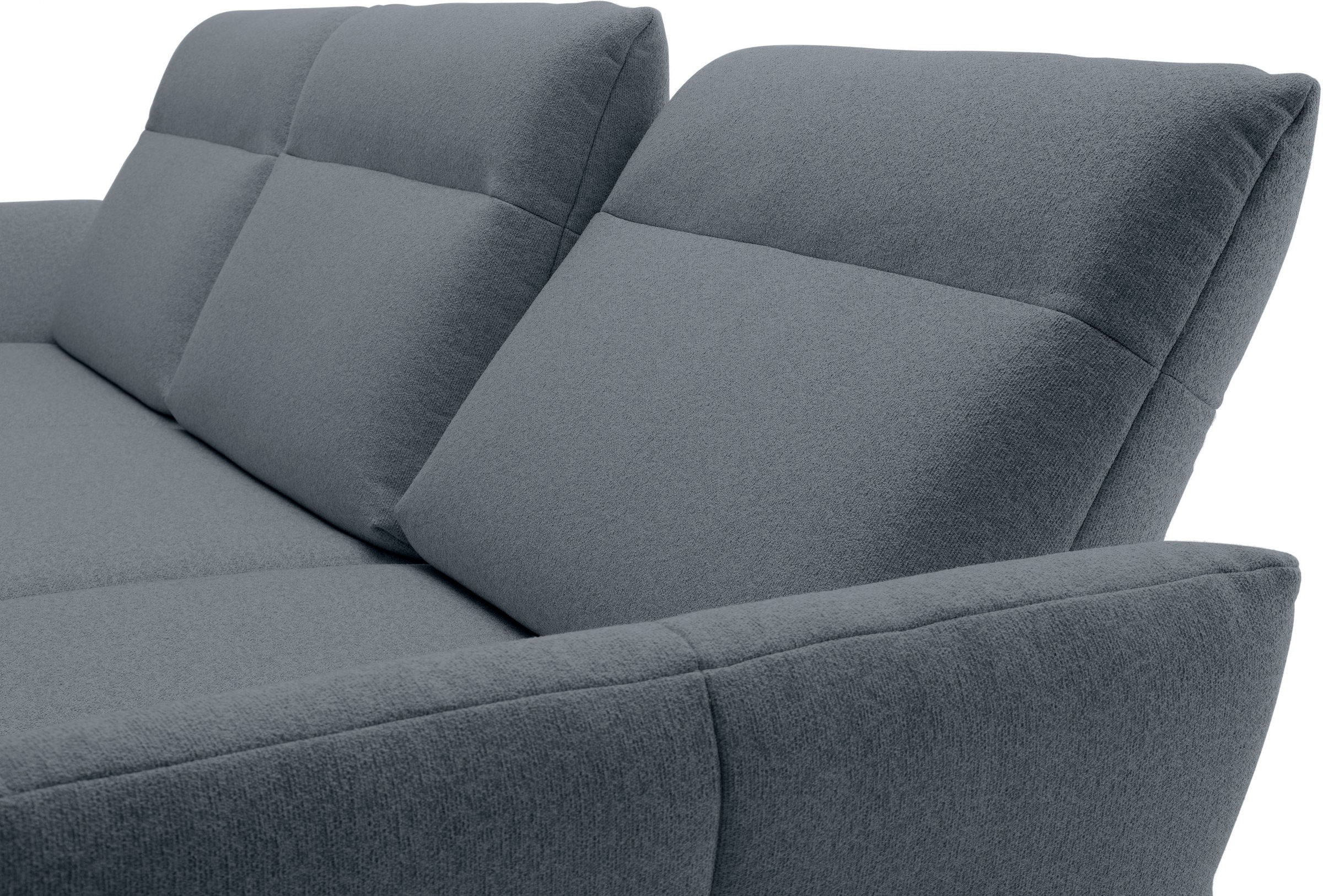 Creation BY ROLF BENZ Ecksofa »CR.460«, Sockel in Eiche, Alugussfüße in umbragrau, Breite 298 cm