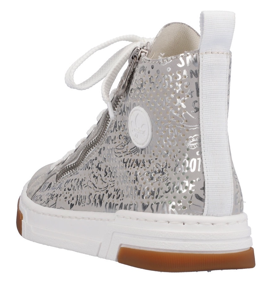 Rieker Sneaker, High Top-Sneaker, Freizeitschuh, Schnürschuh mit Plateausohle