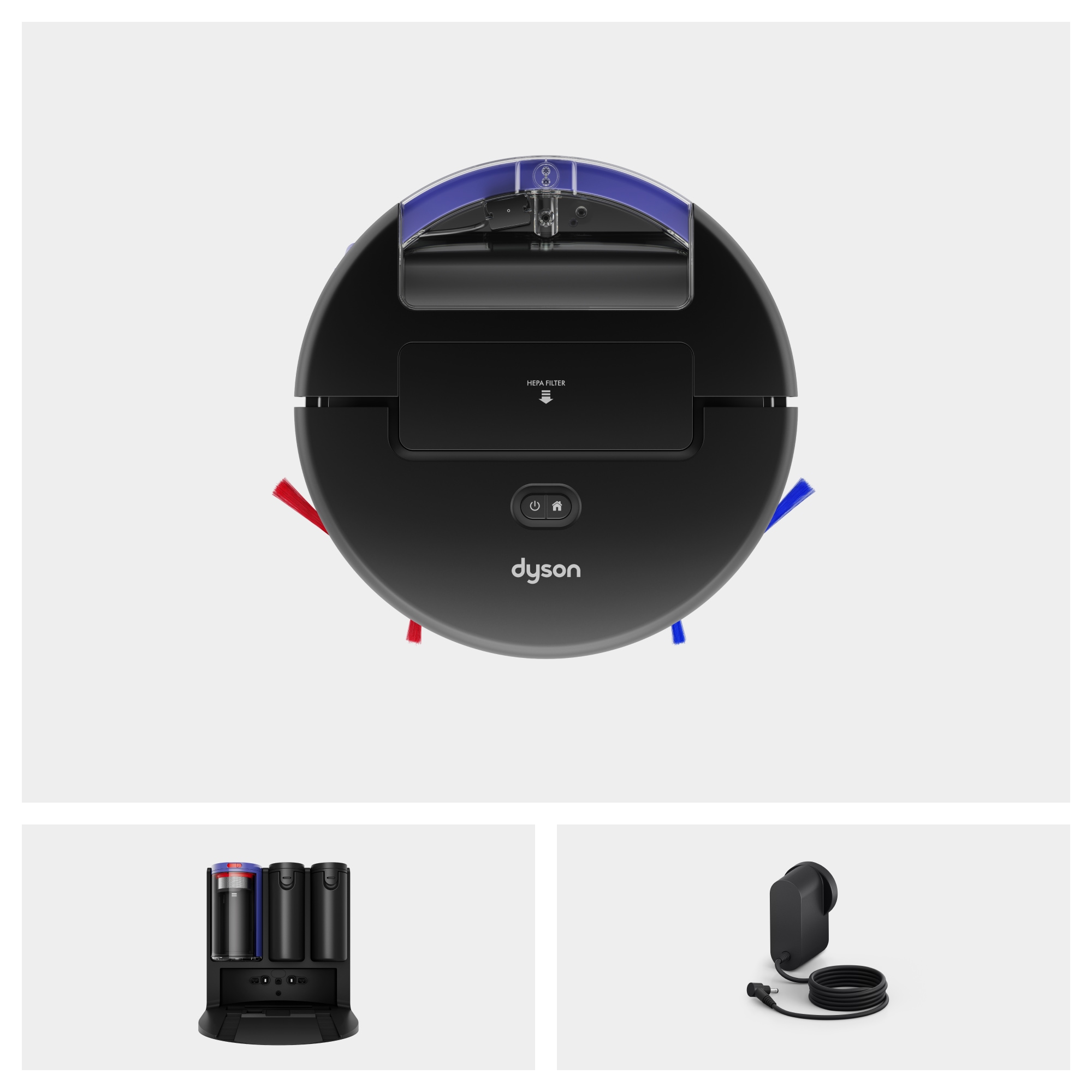 DYSON Saugroboter »mit Wischfunktion spot+scrub Ai« Beseitigt versteckte Flecken mithilfe fortschrittlicher KI