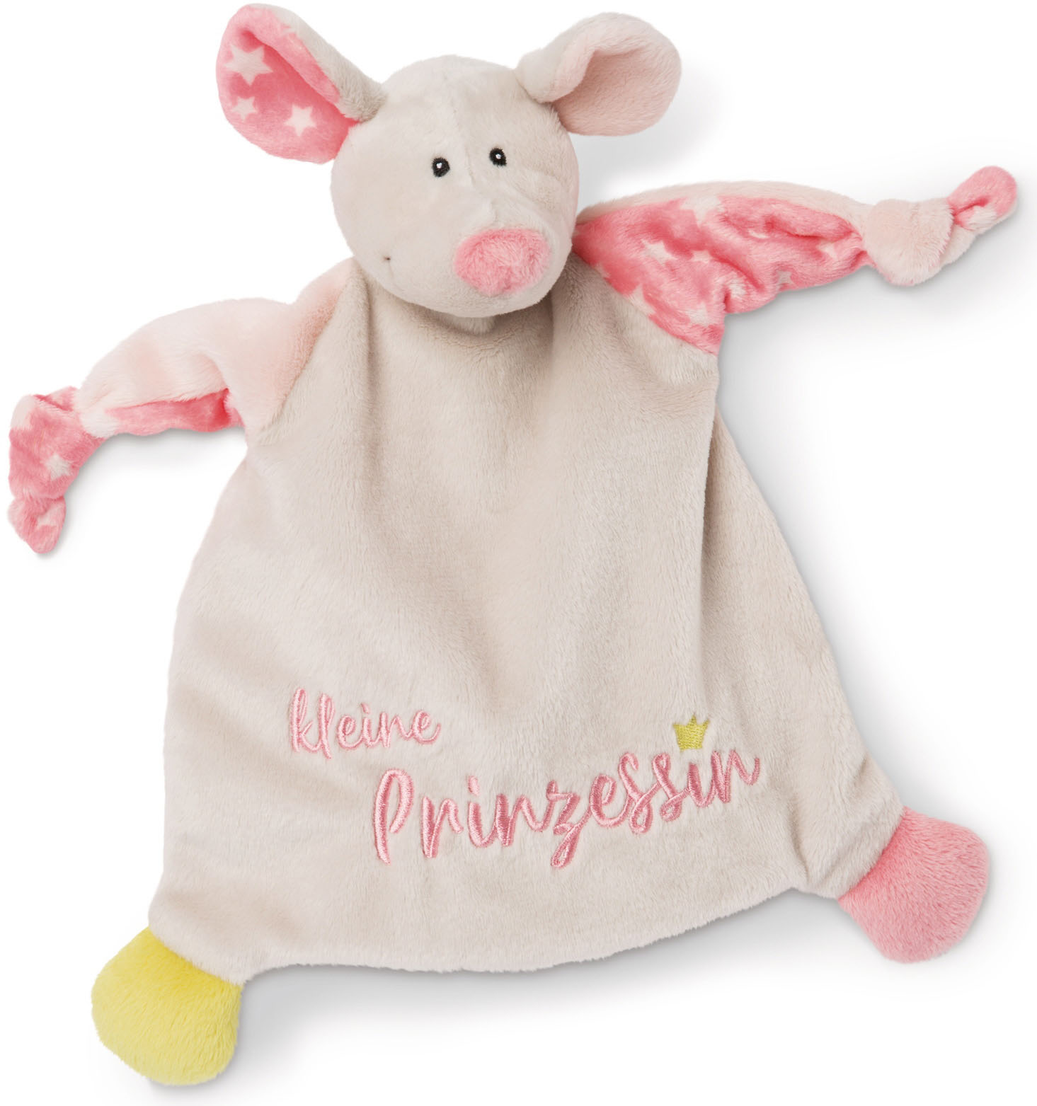 Schmusetuch »My first NICI Kollektion, Maus, Kleine Prinzessin«, mit aufgestickten Augen