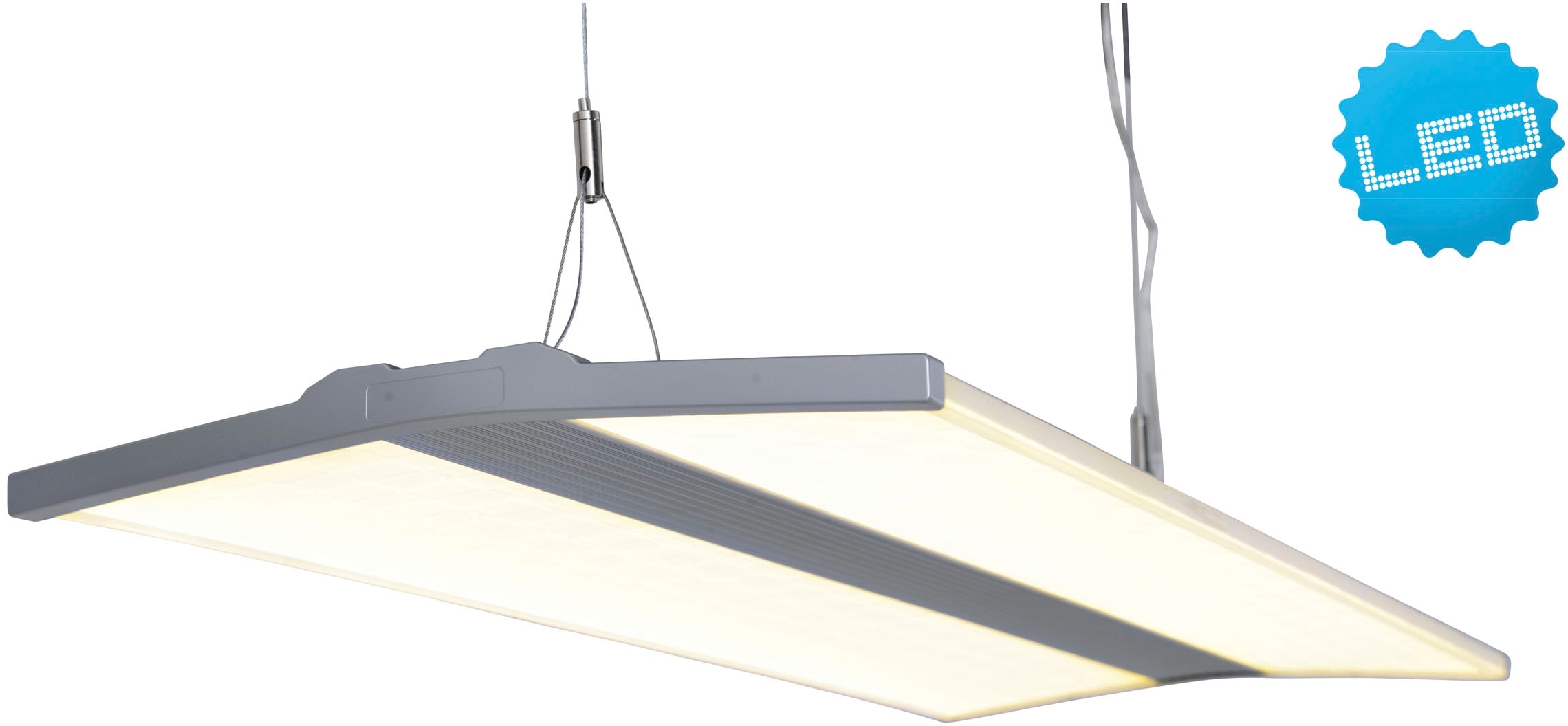 näve LED Pendelleuchte »Foson«, 1 flammig, Büro/Arbeitszimmer Farbe grau Li günstig online kaufen