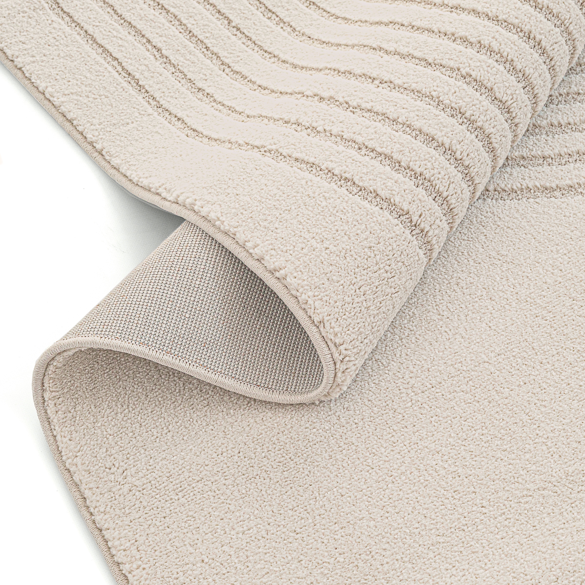 OTTO home Designteppich »Soft Dune in Standard- und Premium-Qualität, 3D Optik/Hoch-Tief Effekt« rechteckig moderner Wohnzimmer Teppich, hohe Flordichte und angenehm weich