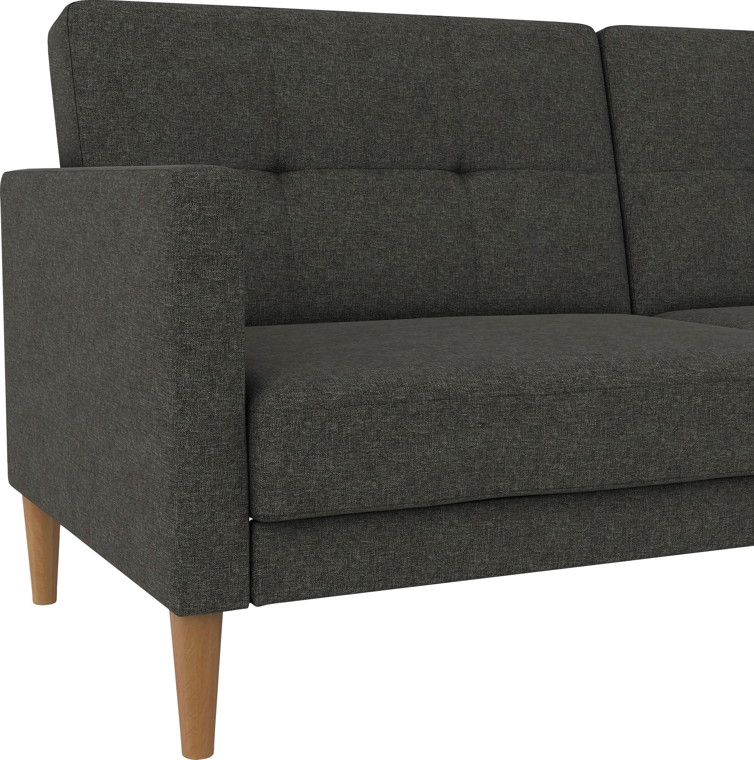 Dorel Home 3-Sitzer »Lilly«, Bett-Funktion, Rückenlehne 3-fach verstellbar, Sitzhöhe 43 cm