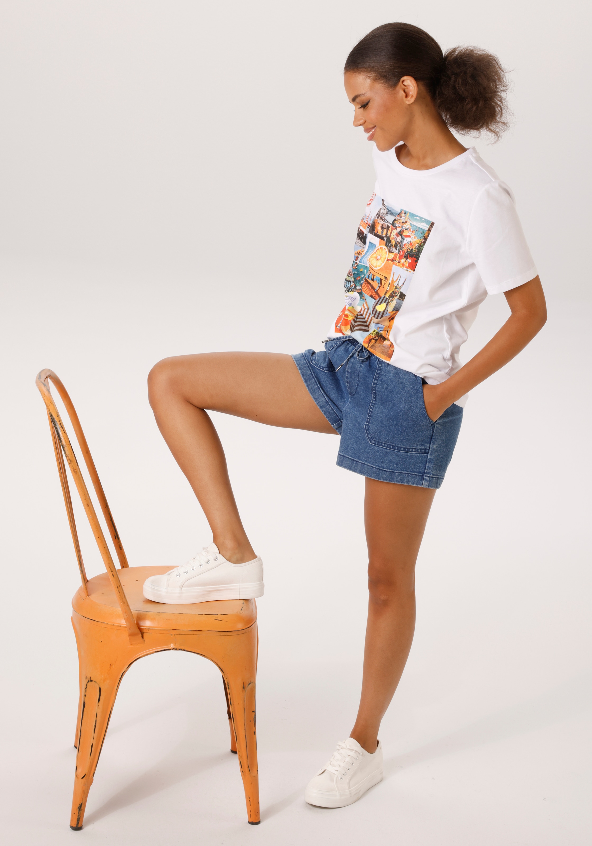 Aniston CASUAL T-Shirt mit italienischem Flair