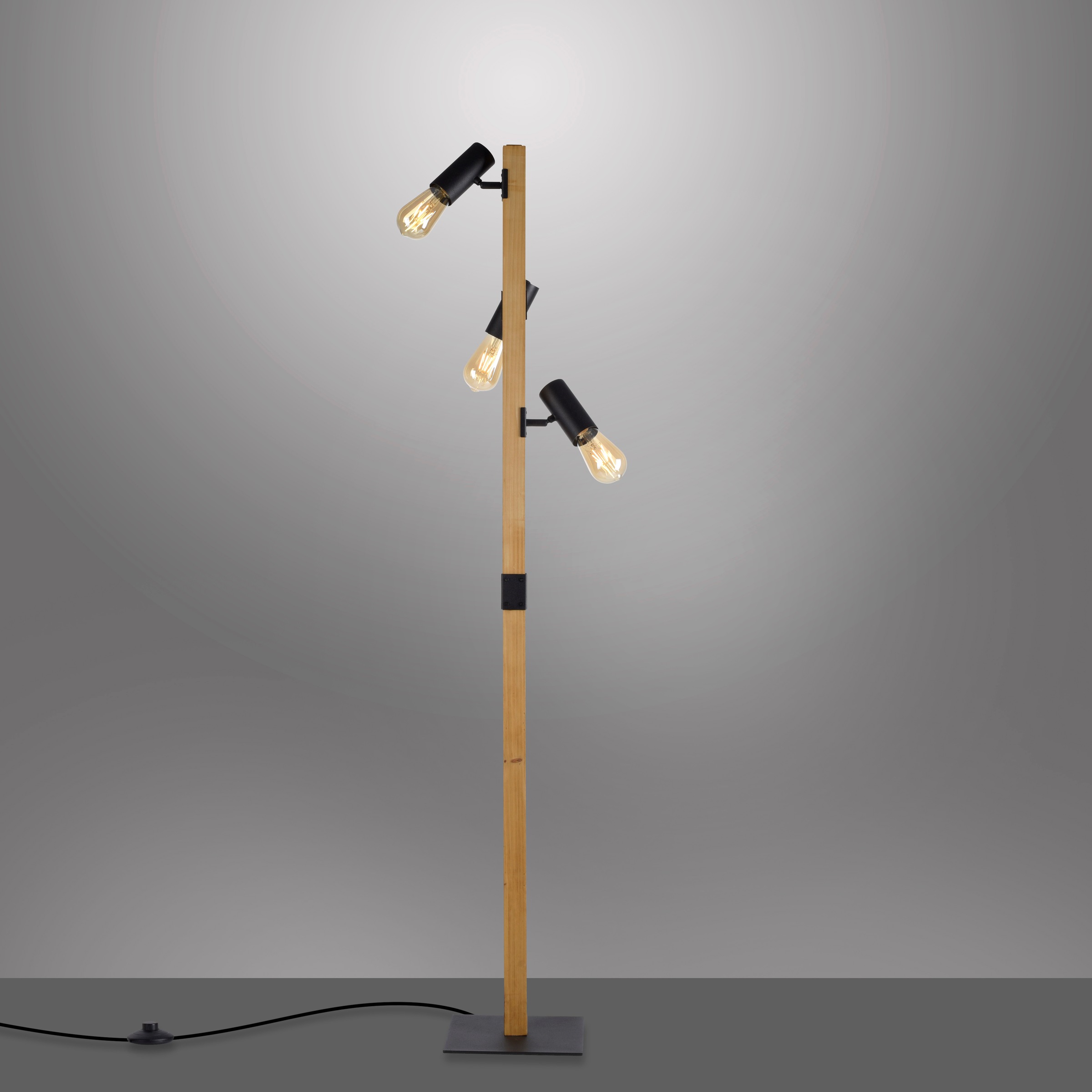 JUST LIGHT Stehlampe »PILON«, 3 flammig, Leuchtmittel E27   ohne Leuchtmitt günstig online kaufen