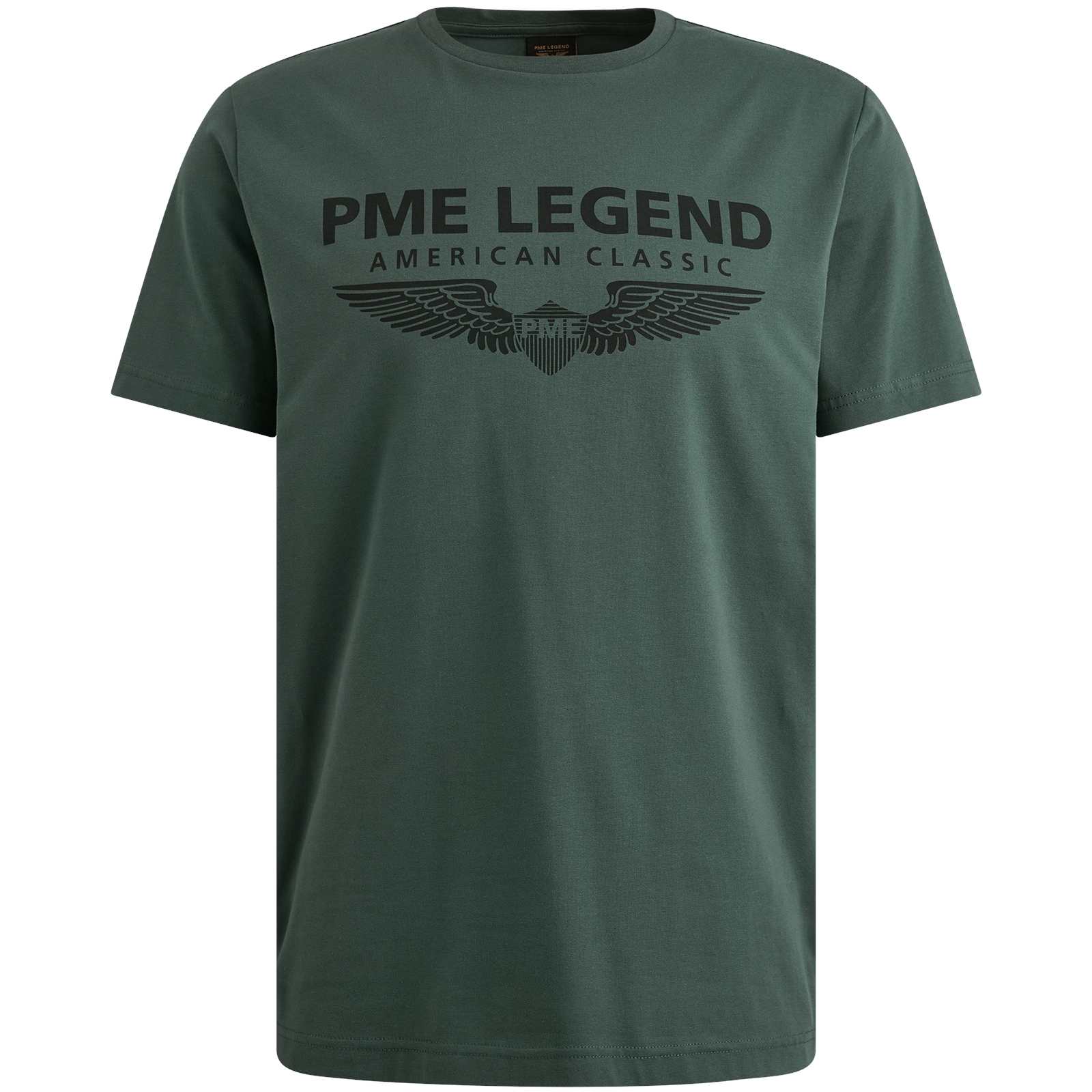 PME LEGEND T-Shirt, eingefasster Rundhalsausschnitt mit Rollkante