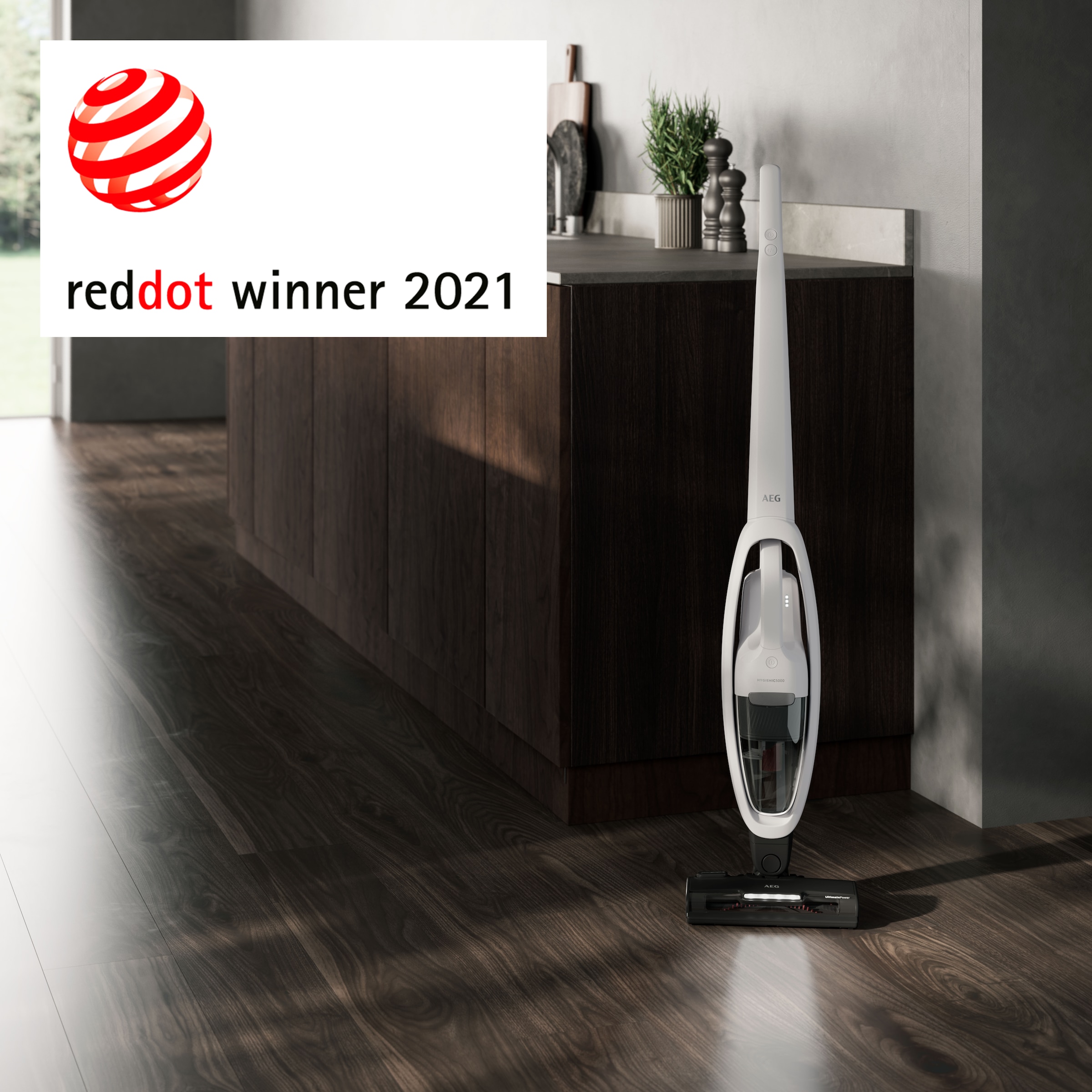 AEG Akku-Hand-und Stielstaubsauger »HYGIENIC 5000 AKKU-STAUBSAUGER (AS52H212XN)« 2in1, leise 79 dB(A), 58 % Recyclingmaterial, bis zu 50 Min. Laufzeit