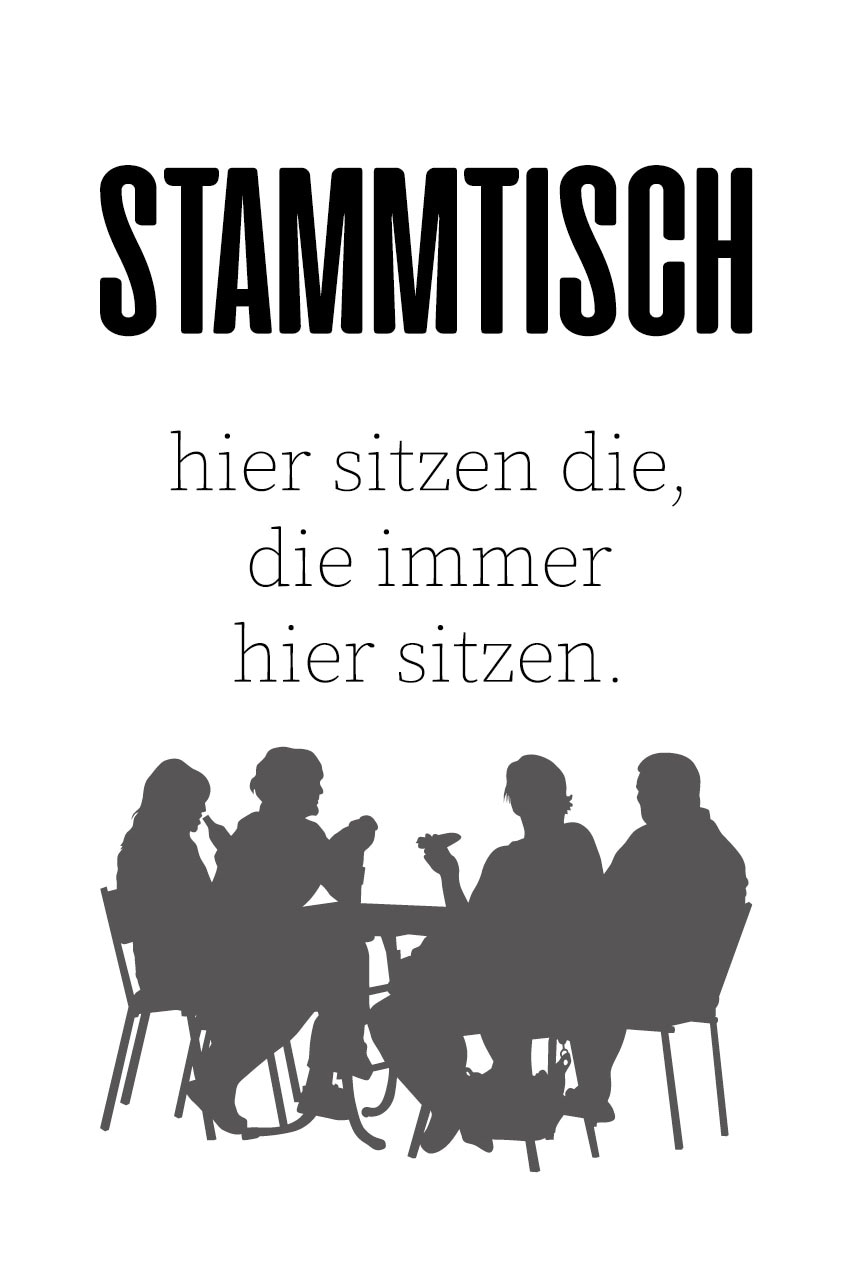 »STAMMTISCH« queence bestellen online Wanddekoobjekt