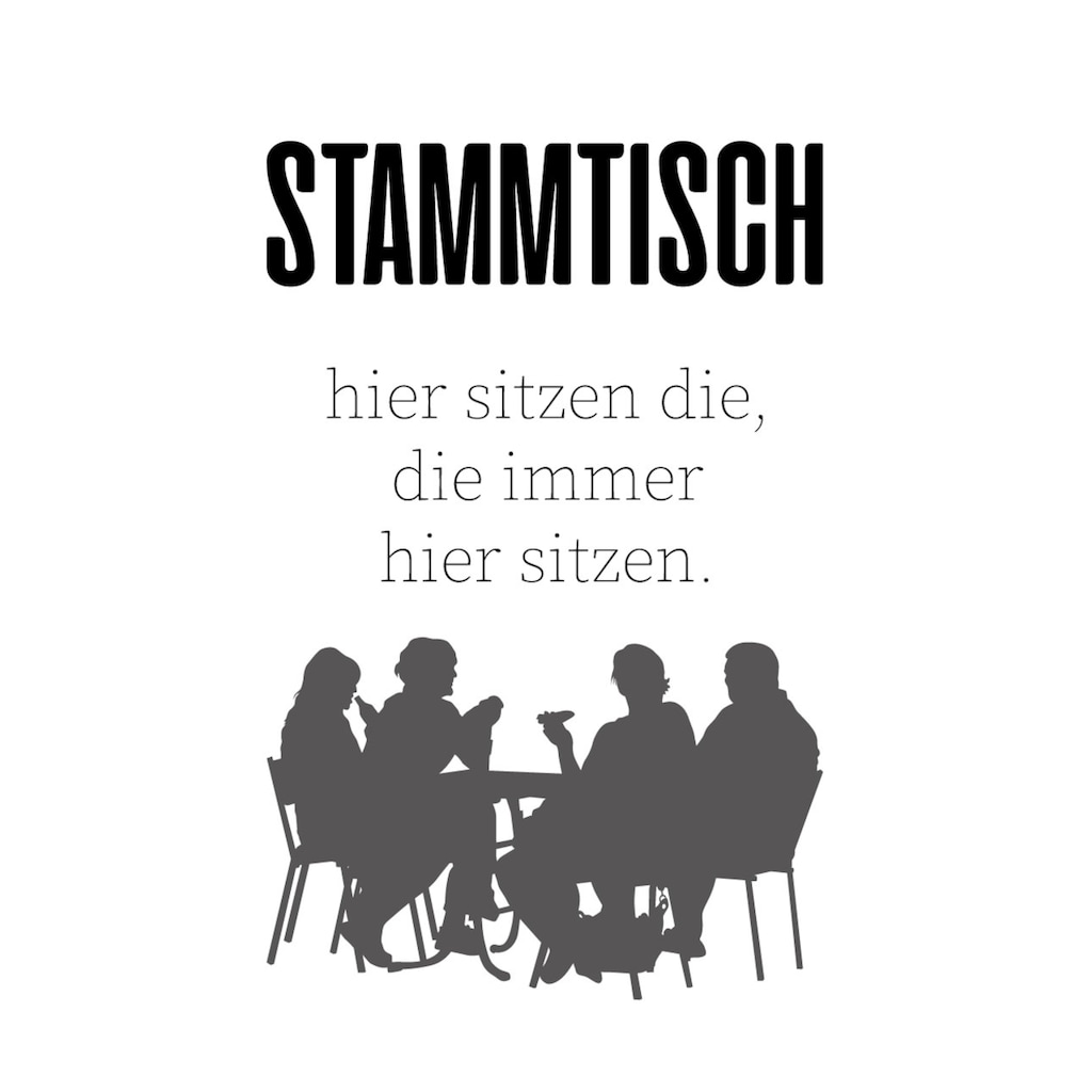 queence Wanddekoobjekt »STAMMTISCH«