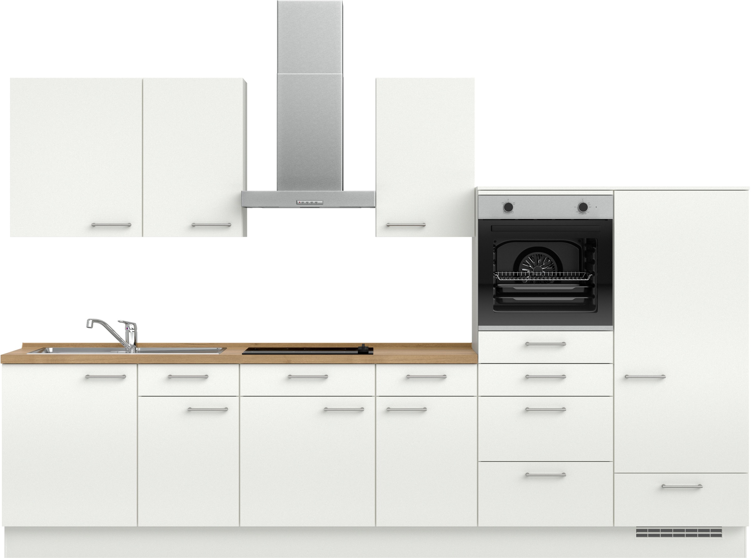 nobilia® Küchenzeile »"Laser I", Ausrichtung wählbar, Breite 330 cm« vormon günstig online kaufen