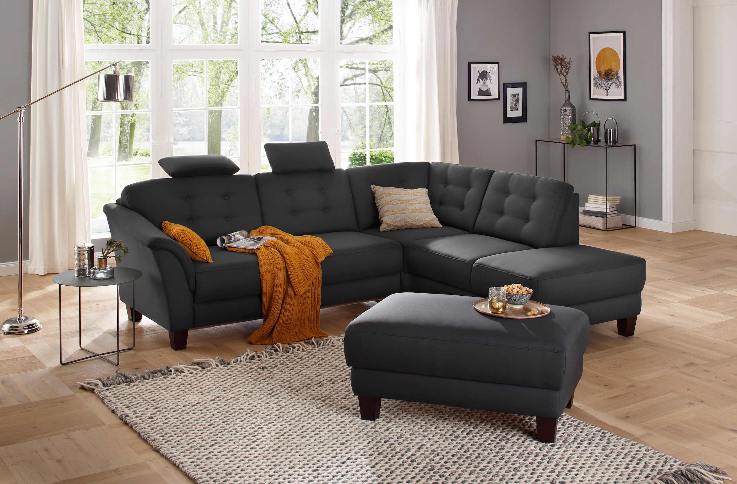 Home affaire Hocker »Trondheim« mit Stauraum, Federkern