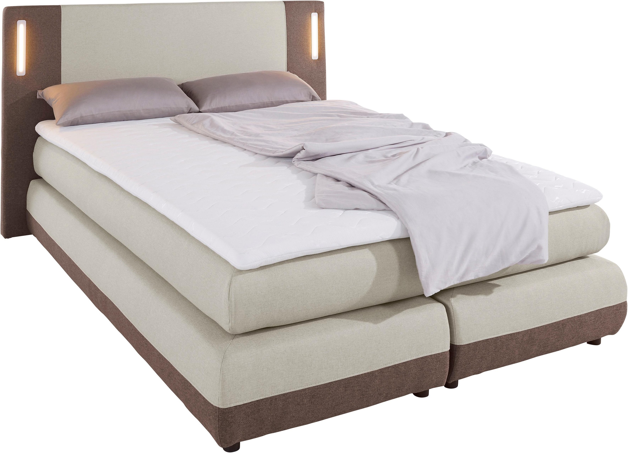 4. Bild von COLLECTION AB Boxspringbett »Abano«, inkl. Topper und LED-Beleuchtung