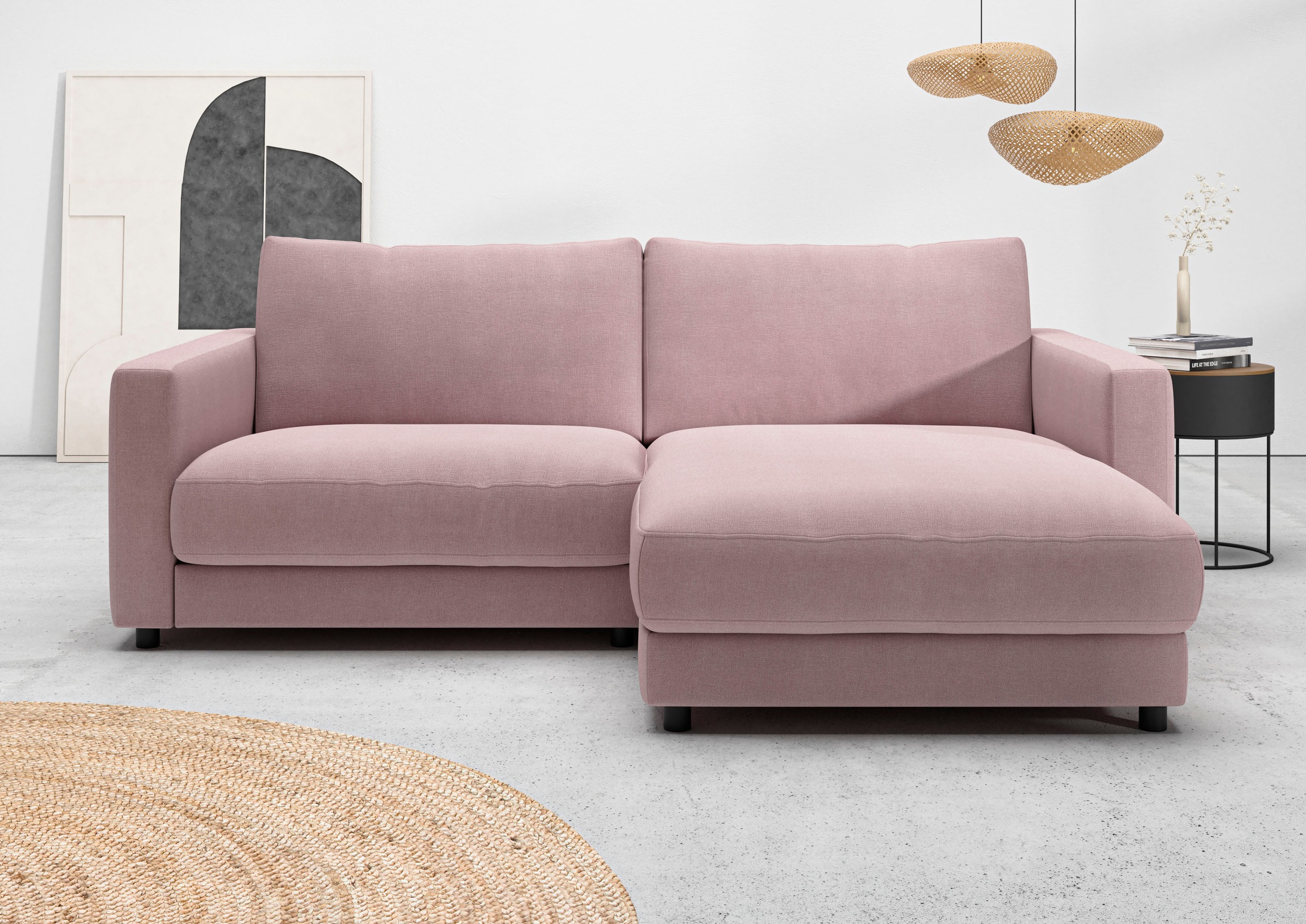 Home affaire Ecksofa »Ecksofa Jiro, L-Form, große Sitztiefe, Breite 226 cm« günstig online kaufen