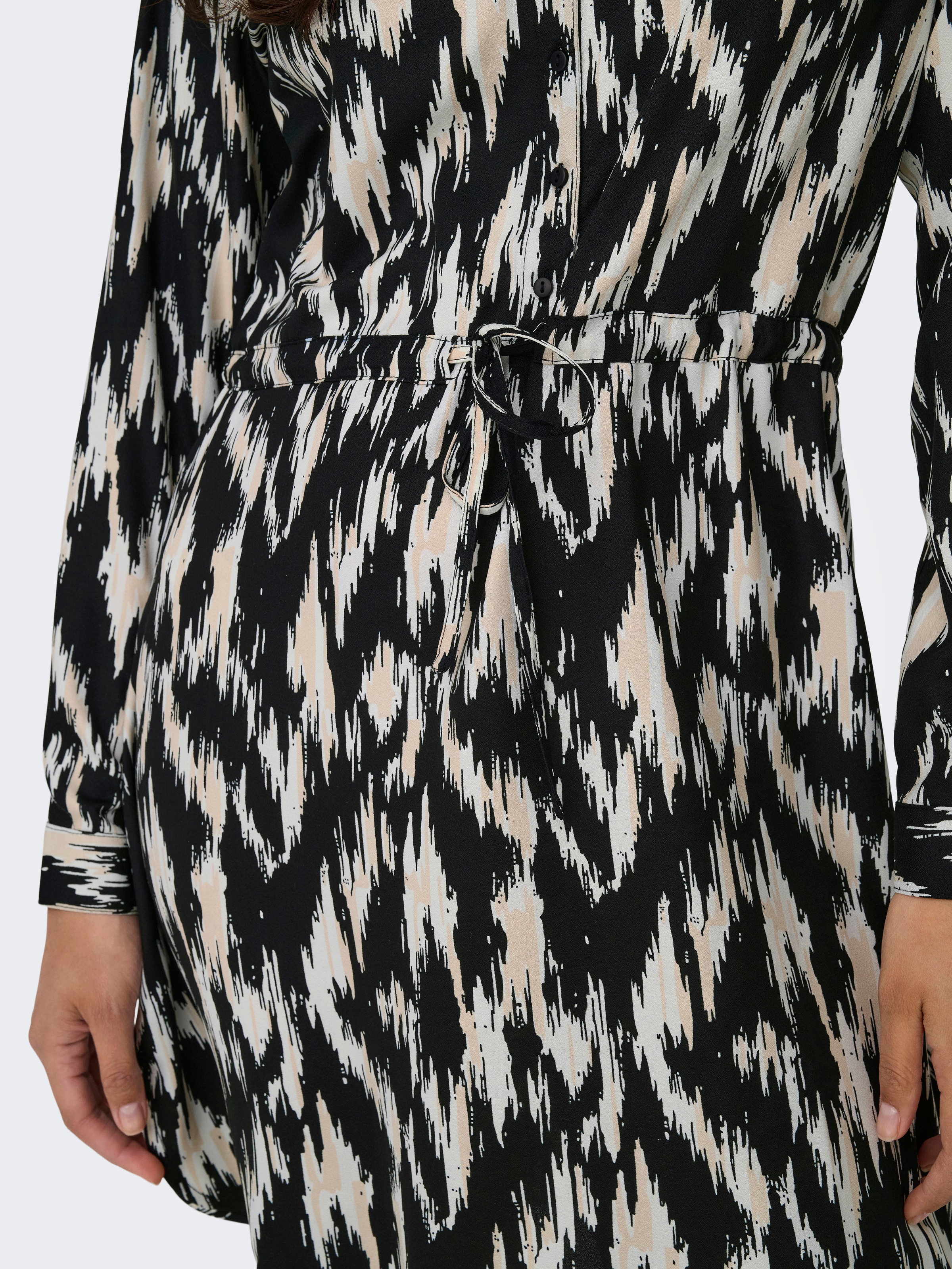 ONLY Druckkleid »ONLCORY L/S V-NECK TUNIC«