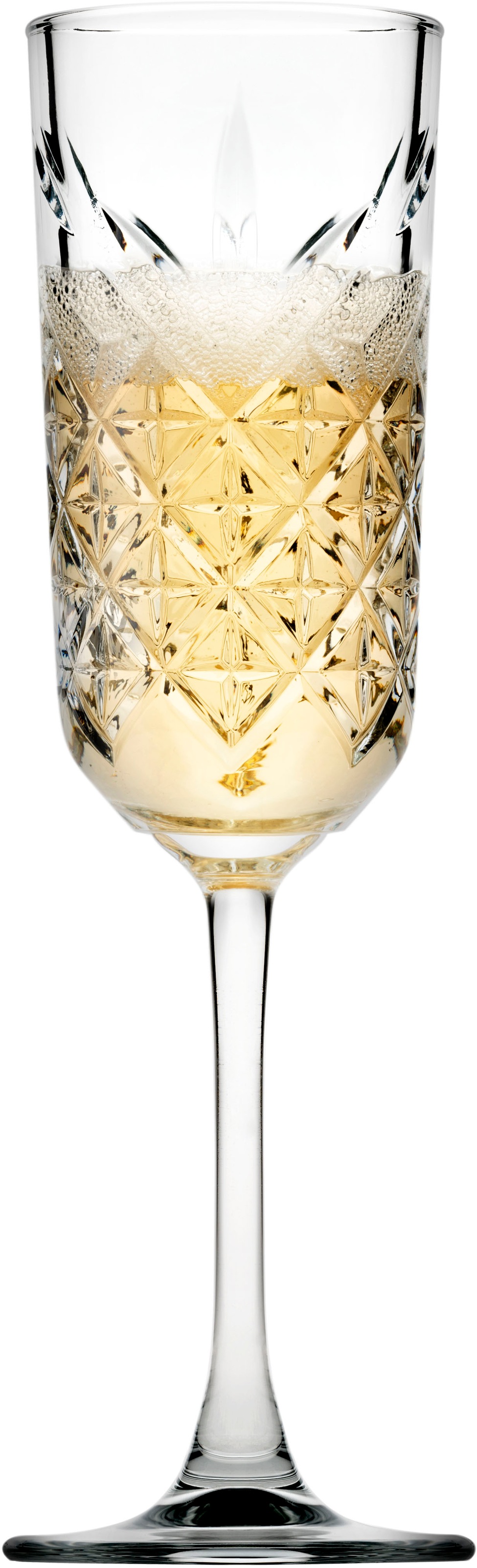 Pasabahce Sektglas »Timeless, 17,5 cl, 4 Stück«, (Set, 4 tlg.), Strukturglas, spülmaschinengeeignet