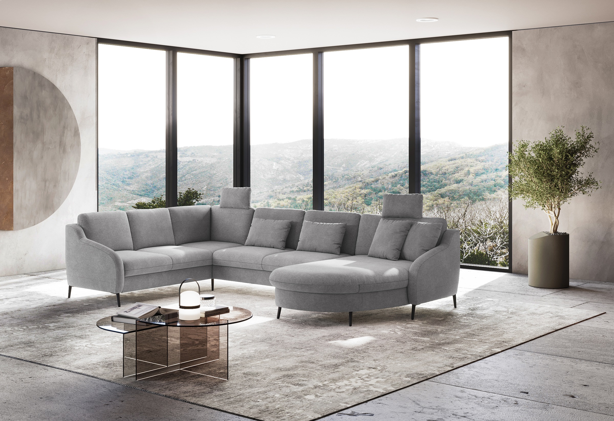 sit&more Wohnlandschaft "Soul U-Form" wahlweise mit Bett und Bettkasten günstig online kaufen