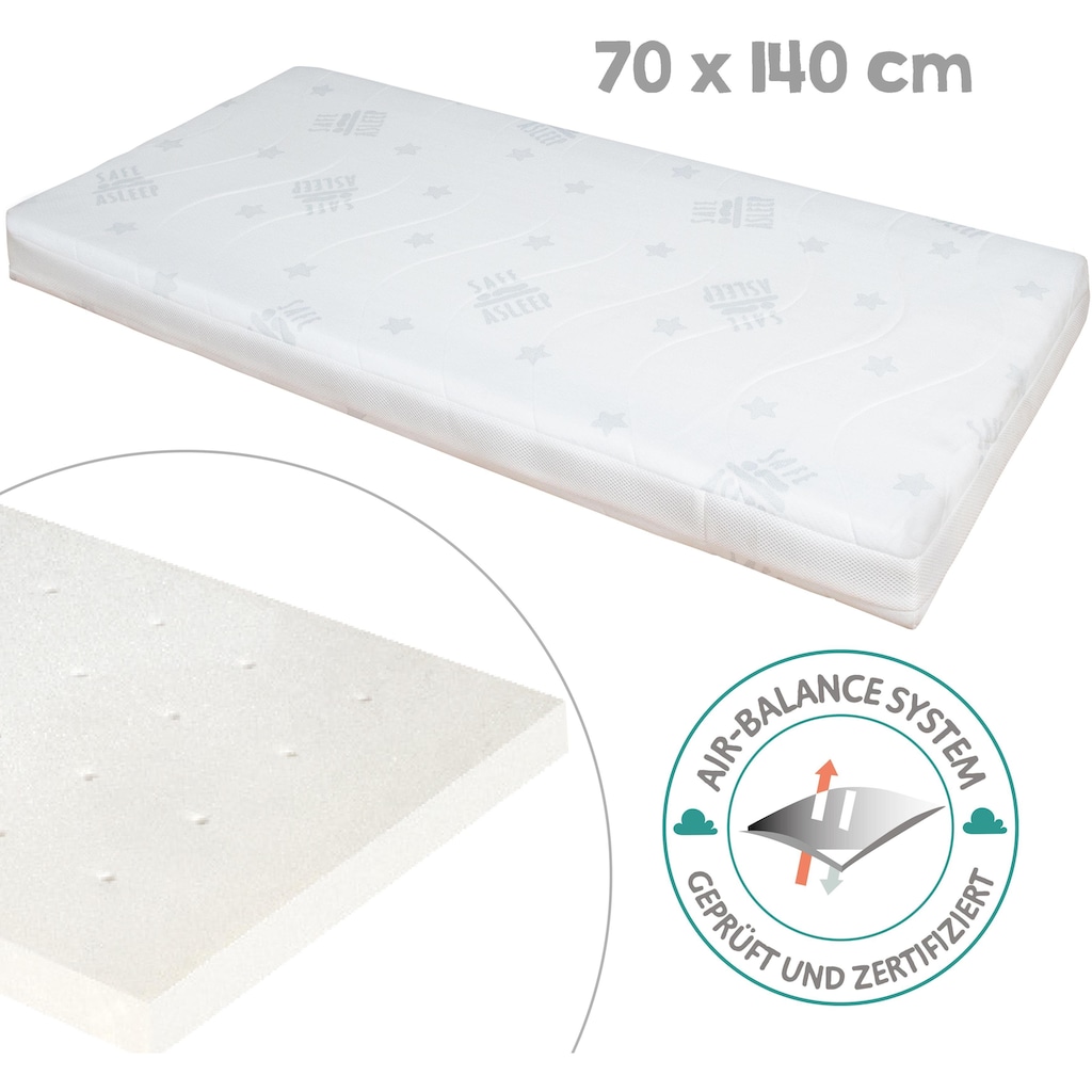 roba® Babybett »safe asleep® Sternenzauber«, (4 tlg.)