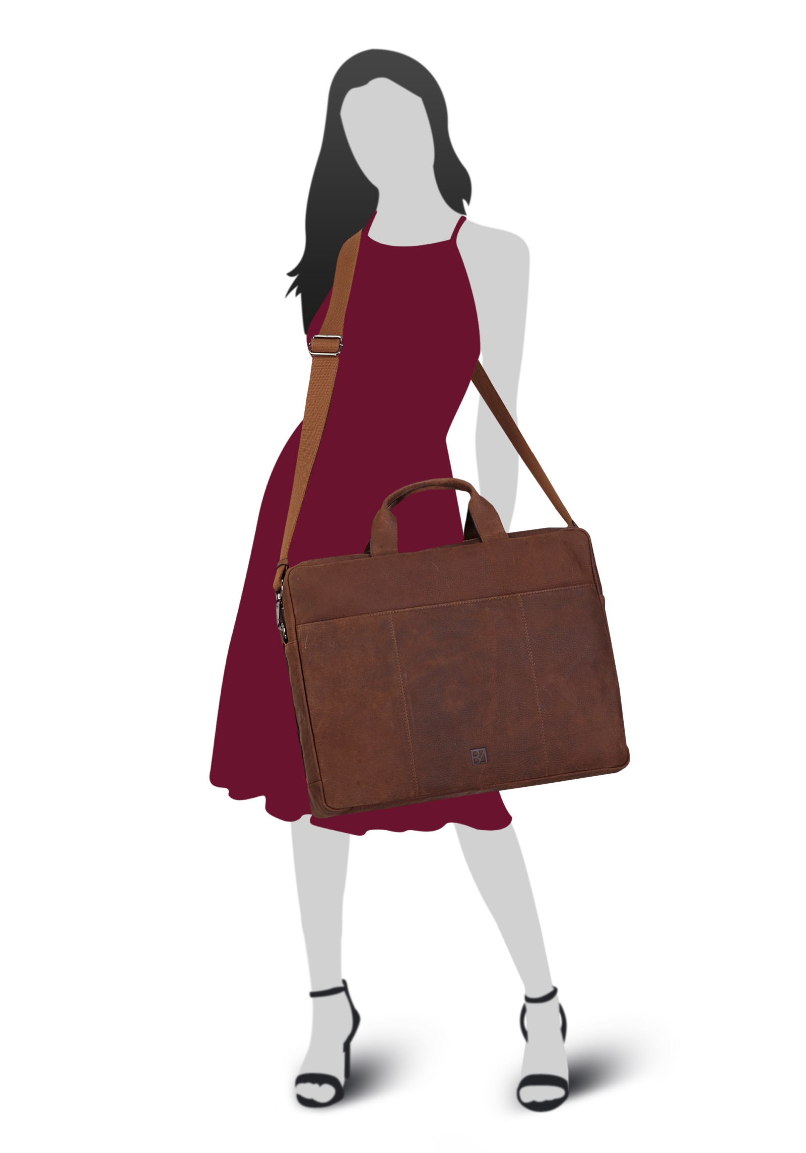 BODENSCHATZ Aktentasche echt Leder