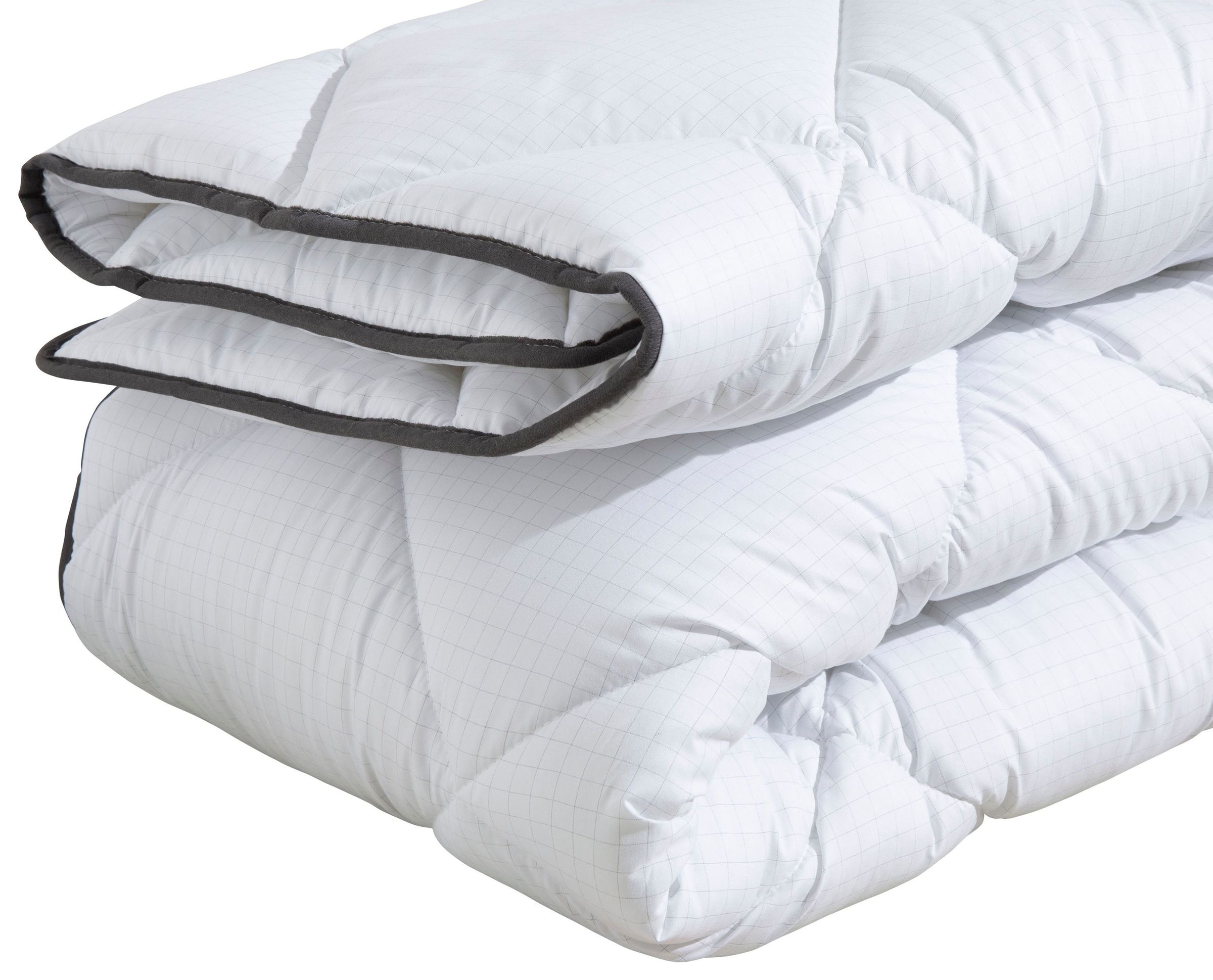 Home affaire Microfaserbettdecke »Murau, Bettdecke 135x200 cm, 155x220 cm mit antistatischer Wirkung«, normal, Füllung Polyester, Bezug Microfaser Carbon, (1 St.), Bettdecken, Sommer, Winter, 4-JZB, Decke mit Blauen Engel zertifiziert