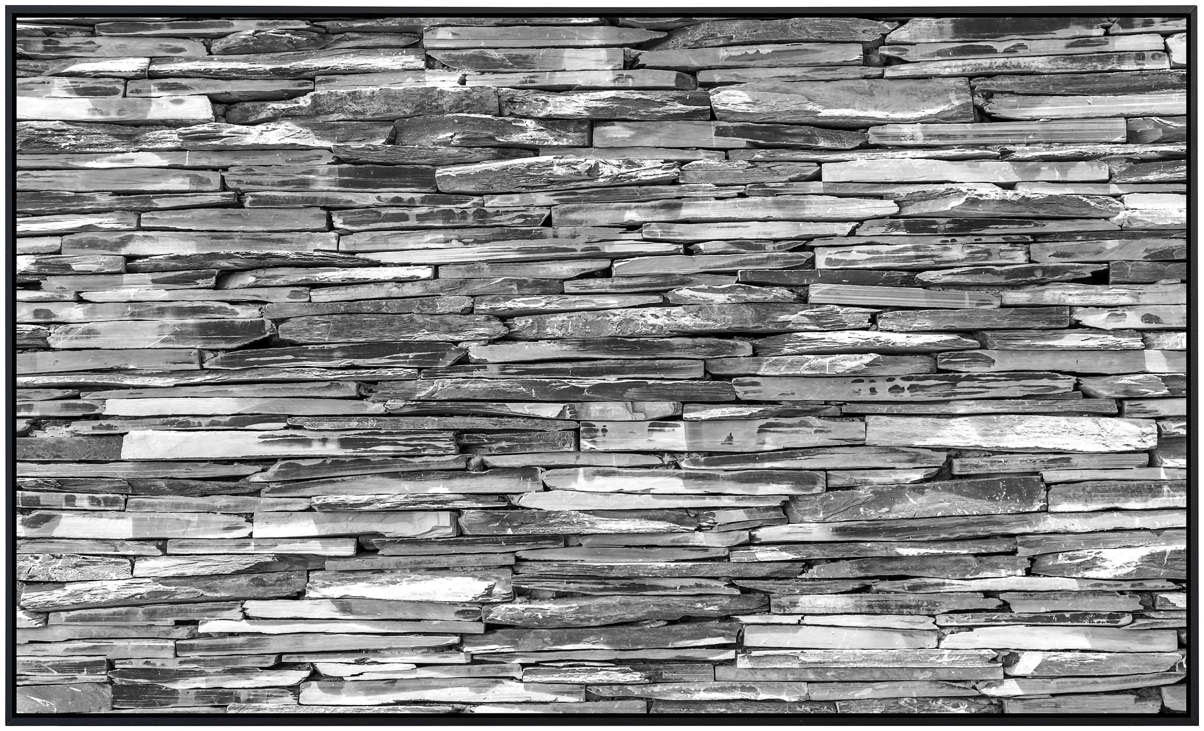 Papermoon Infrarotheizung »Steinwand Schwarz & Weiß«, sehr angenehme Strahl günstig online kaufen