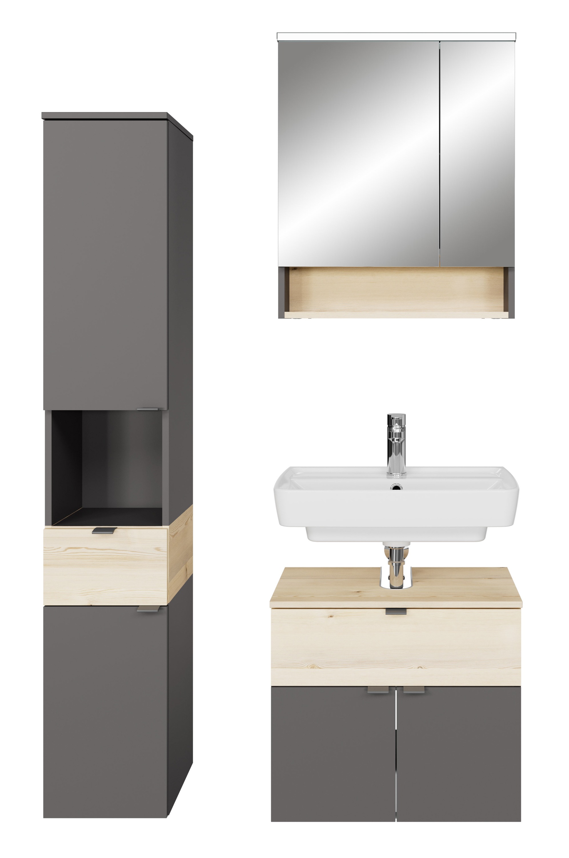 Saphir Badmöbel-Set »Quickset 394« Komplett-Set, 3 Stk. tlg. günstig online kaufen