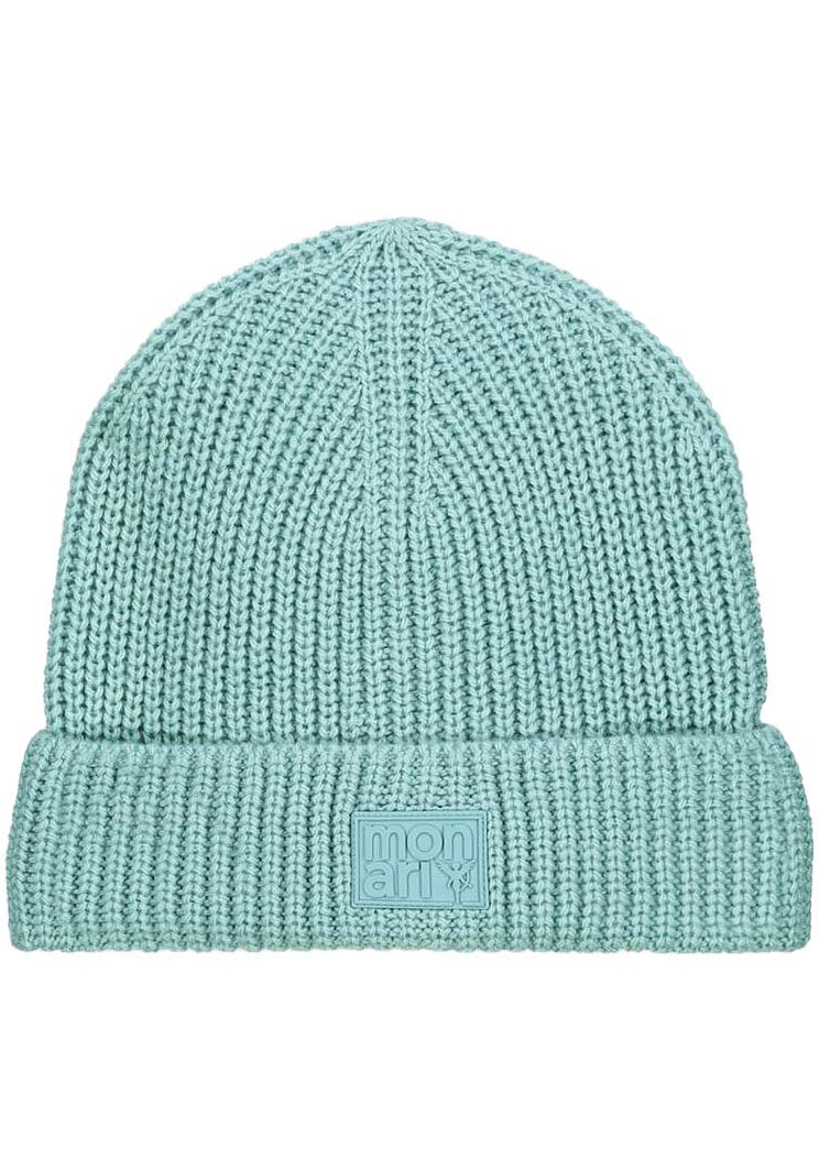 Monari Strickmütze, mit Perlfangmuster