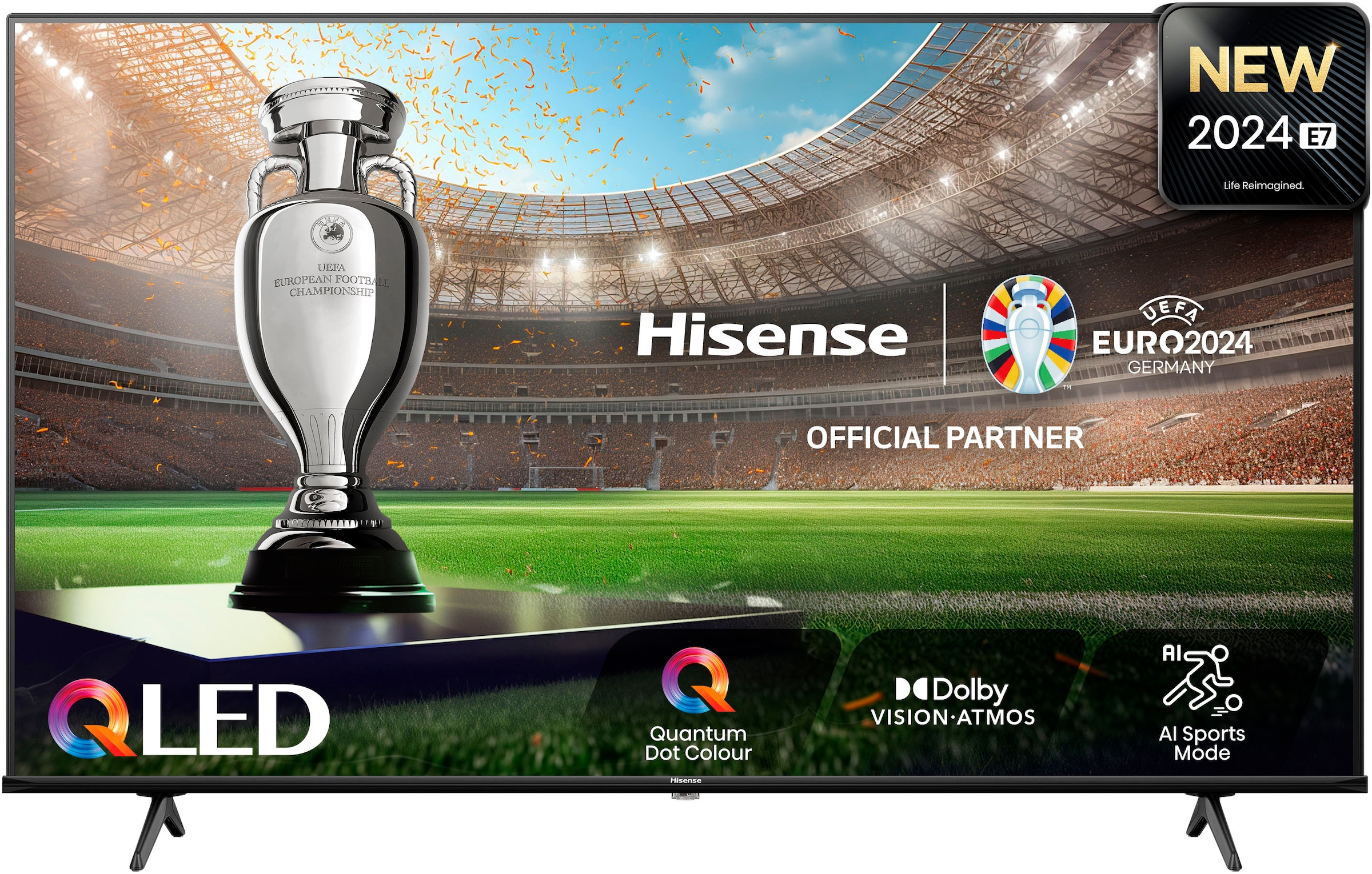 Hisense QLED-Fernseher »43E77NQ«, 108 cm/43 Zoll, 4K Ultra HD, Smart-TV, 4K UHD, QLED