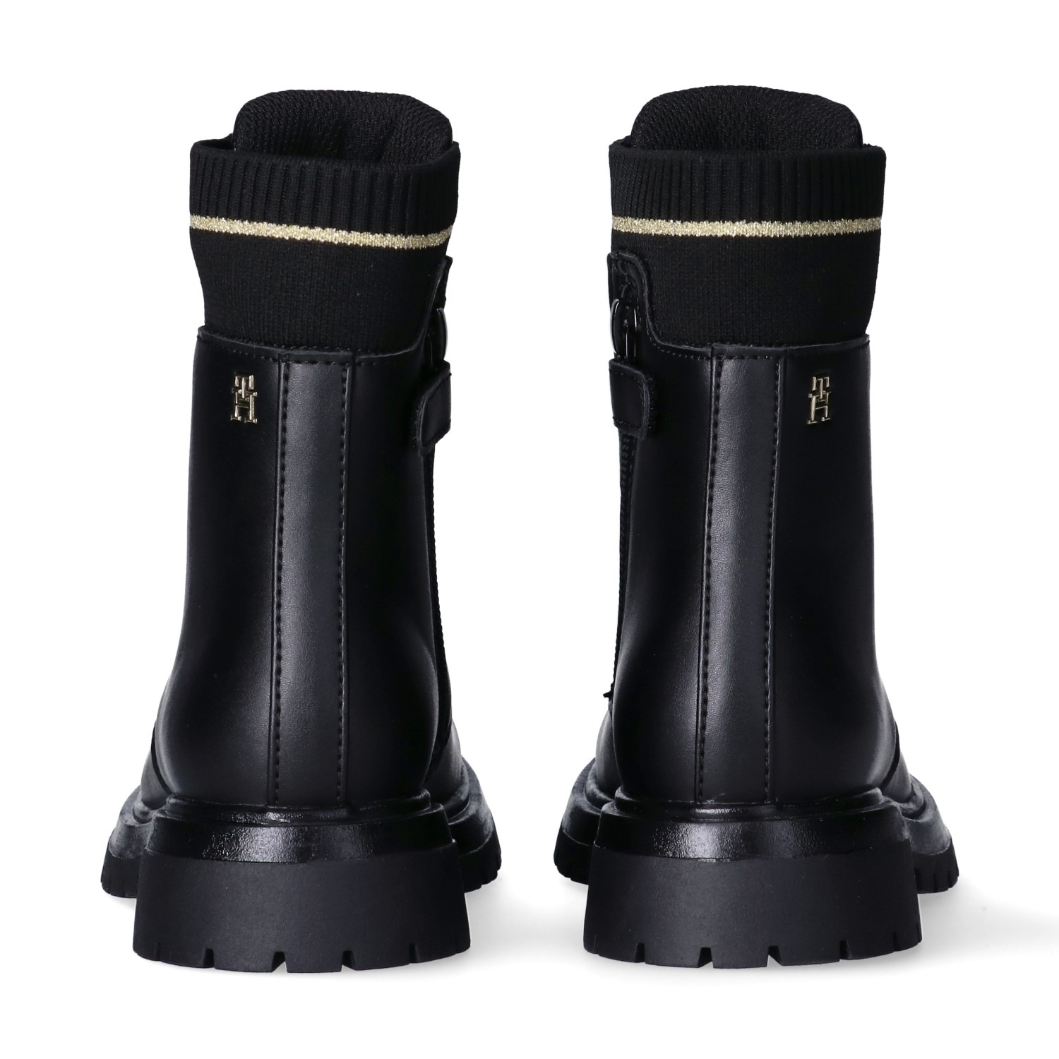 Tommy Hilfiger Schnürboots, Biker Boots, Winterboots mit Blockabsatz