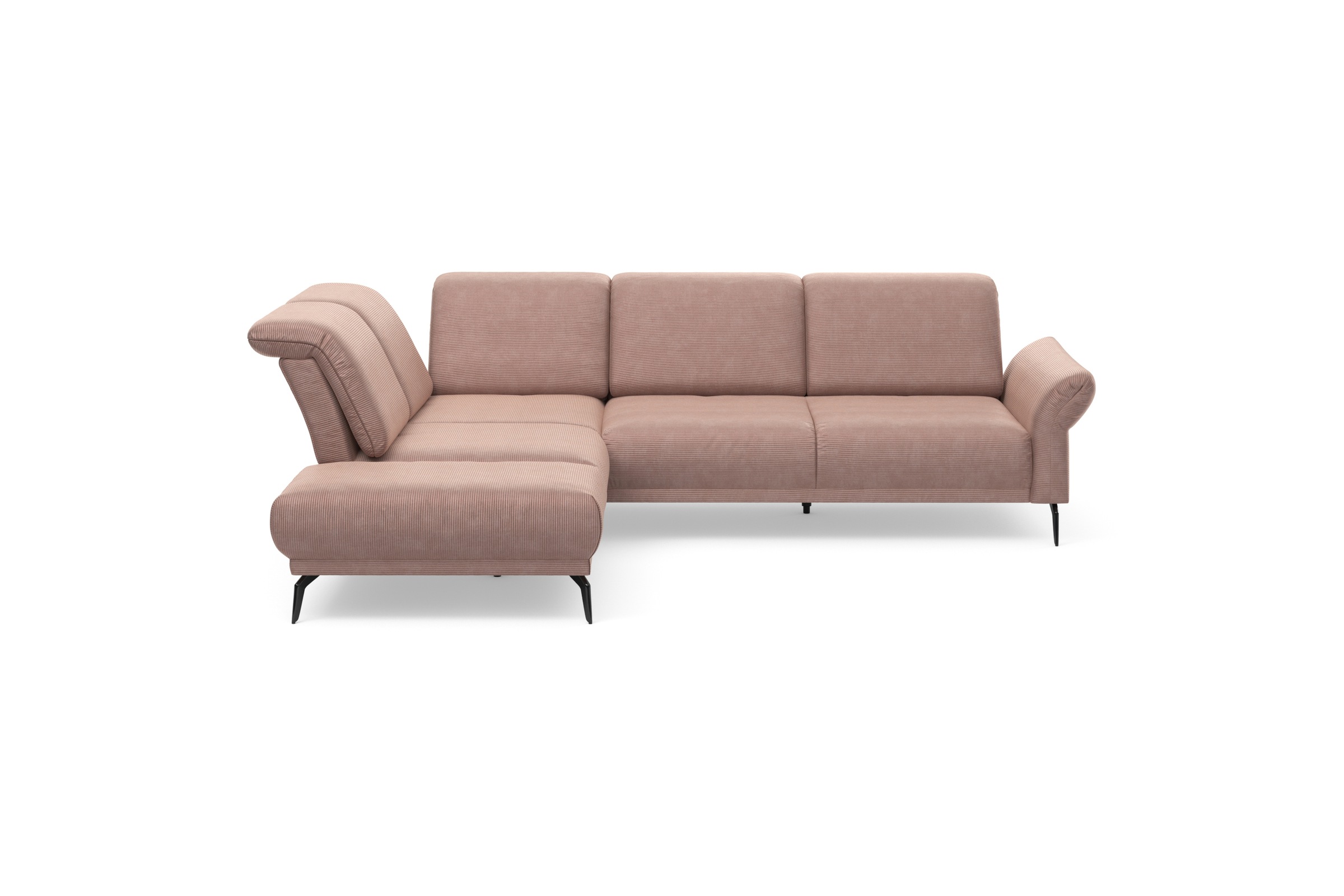 Home affaire Ecksofa »Coco L-Form« Sitztiefen-, Arm- und Kopfteilverstellun günstig online kaufen