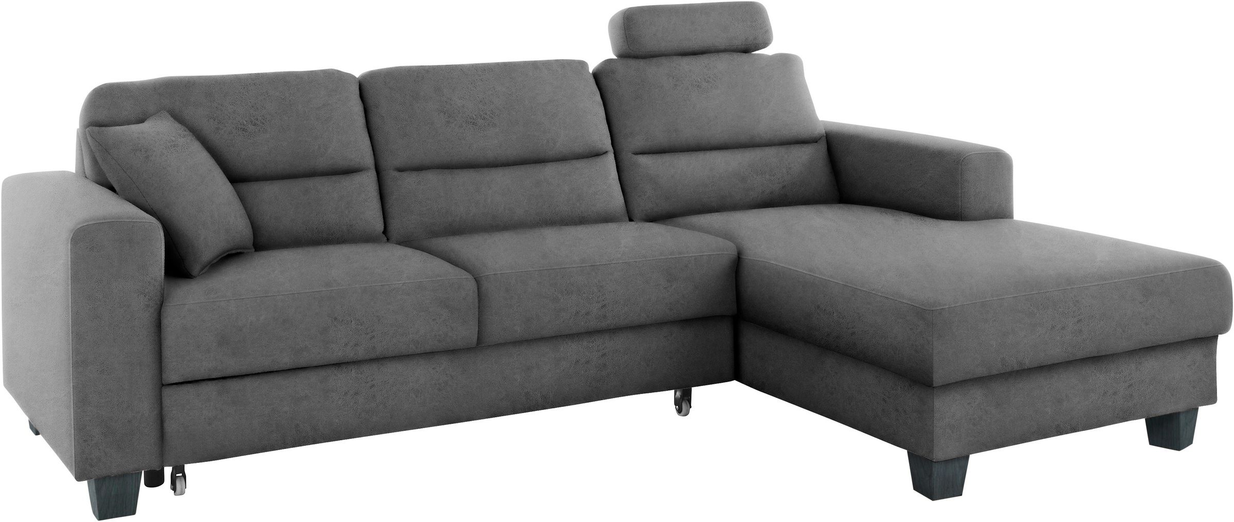 TRENDMANUFAKTUR Ecksofa »Chamber, zeitlos und modern, hoher Sitzkomfort, L-Form«, wahlweise mit Schlaffunktion