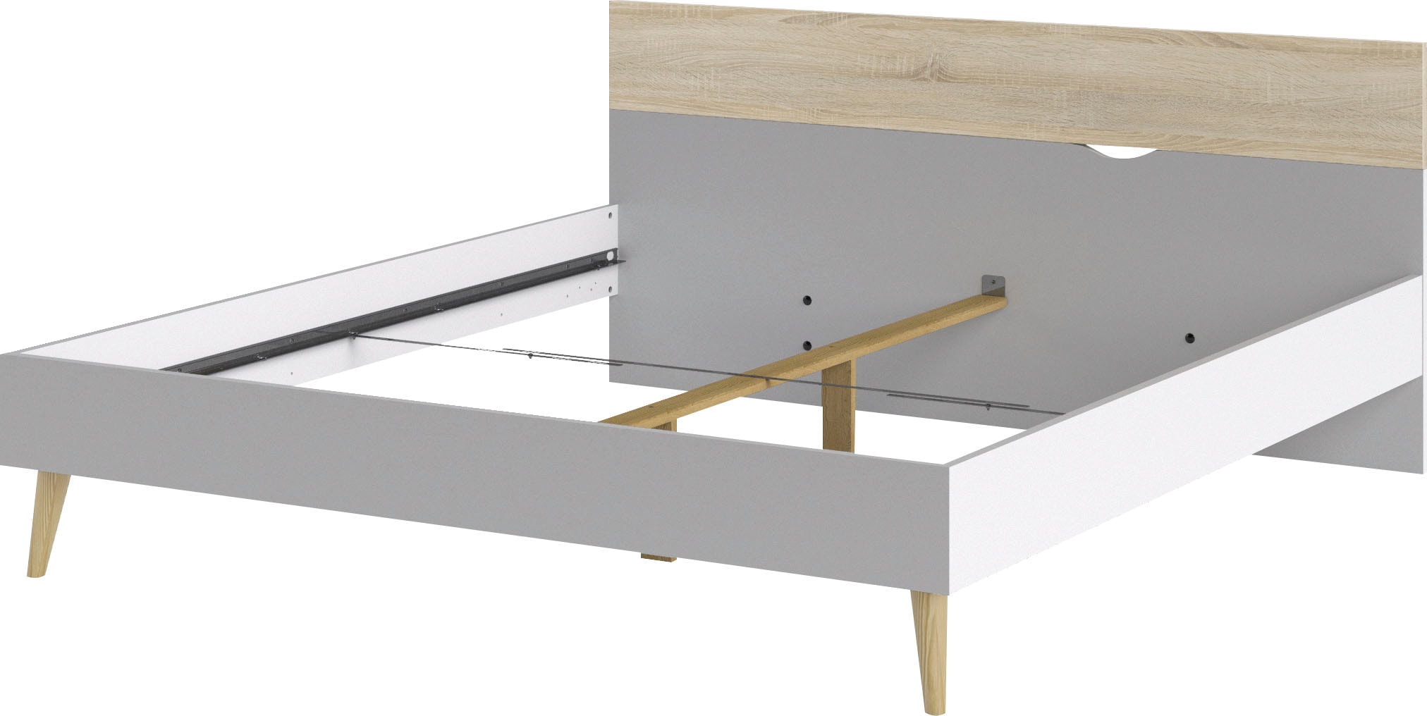 andas Bett »OSLO«, mit Eichenholzbeinen, Liegefläche 180/200 cm