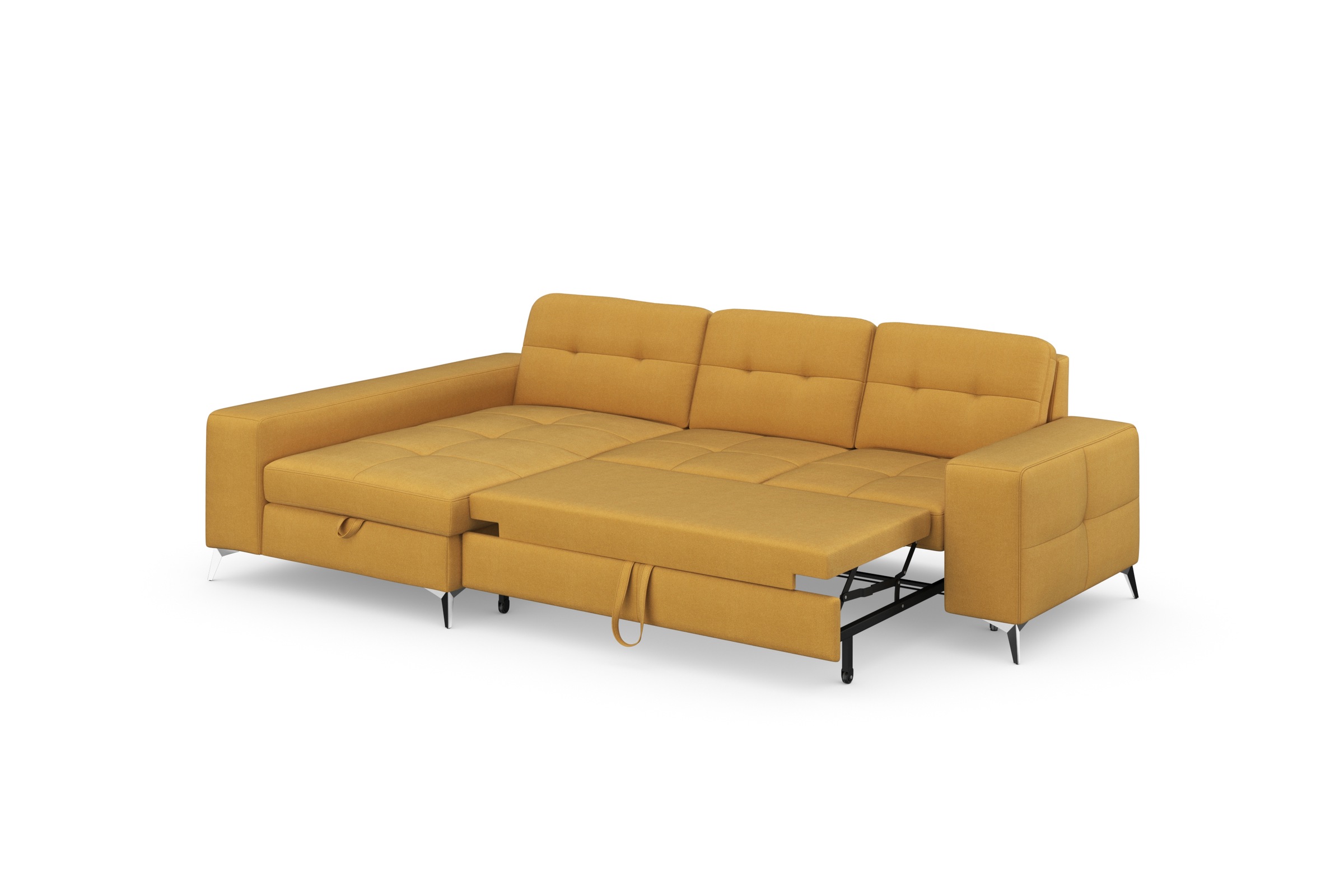 sit&more Ecksofa »Baviene L-Form«, inklusive Sitztiefenverstellung und Federkern, wahlweise Bettfunktion
